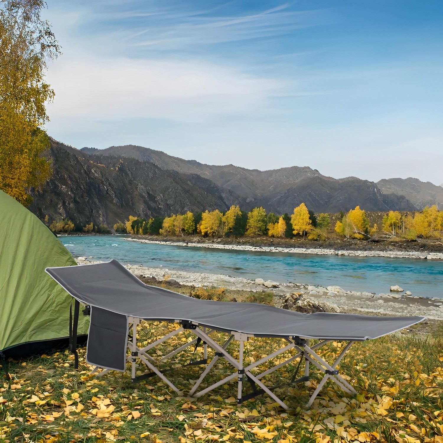 CATRE CAMA MUNDO ONLINE ELITE-4001 35 CM X 79 CM CAMPAÑA CAMPING PLEGABLE CON BOLSO - 9