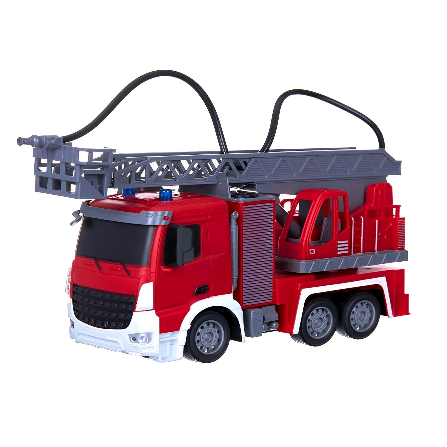 CAMIÓN DE BOMBEROS MUNDO ONLINE ROJO A CONTROL REMOTO CON LANZA AGUA - 1