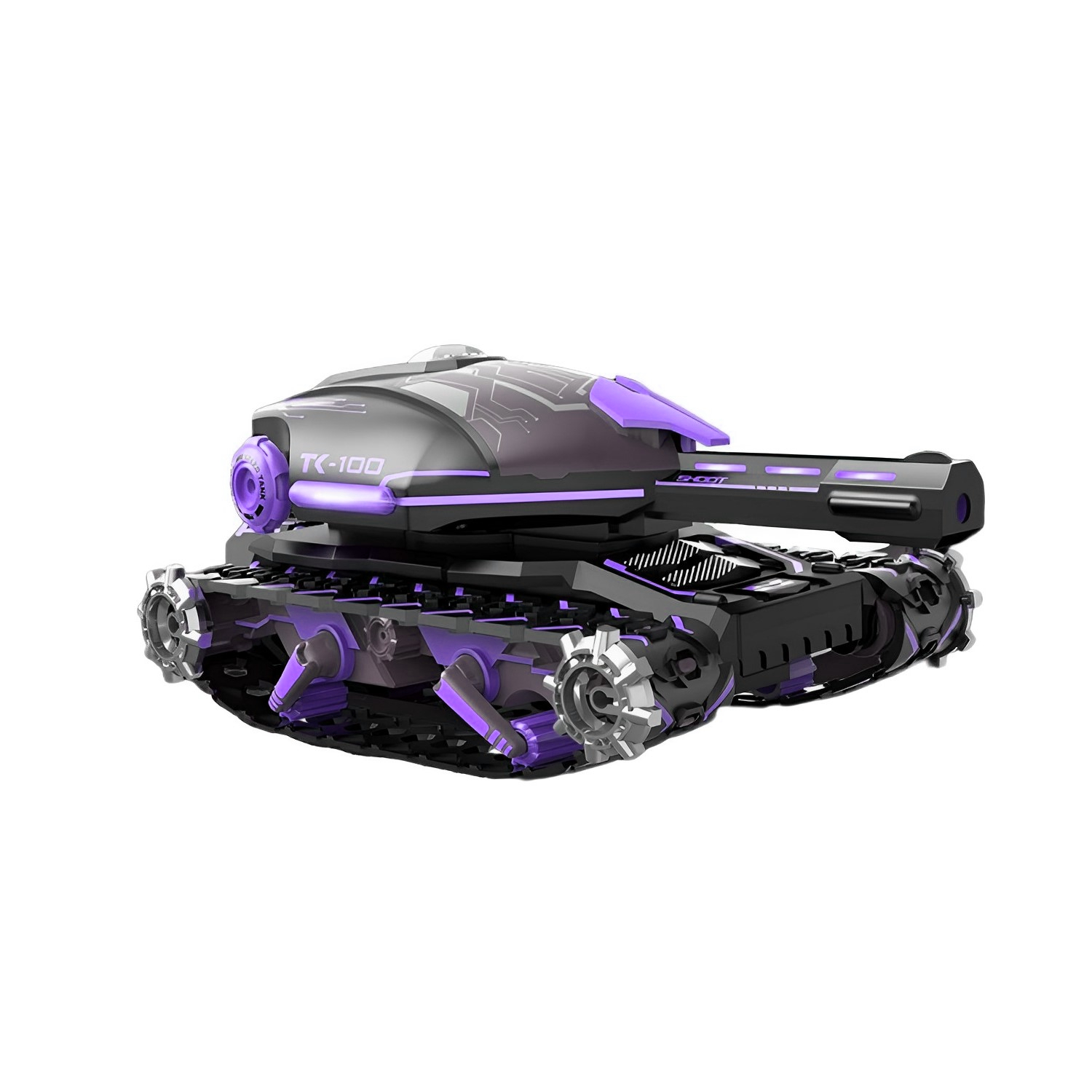 AUTO MUNDO ONLINE MORADO TANQUE A CONTROL REMOTO LANZA AGUA - 1