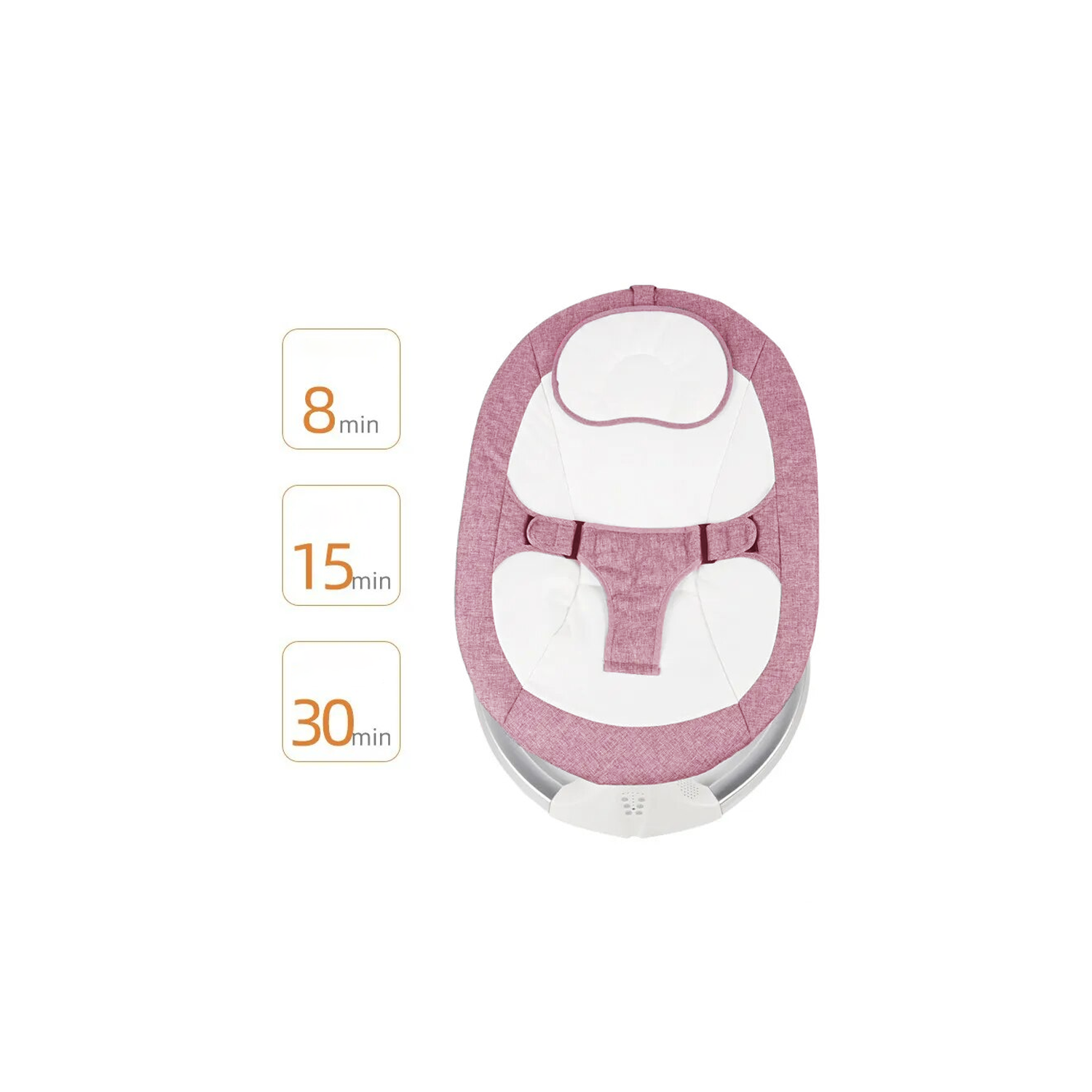 SILLA MUNDO ONLINE MECEDORA INTELIGENTE BEBÉS MULTIFUNCION ROSADO - 2
