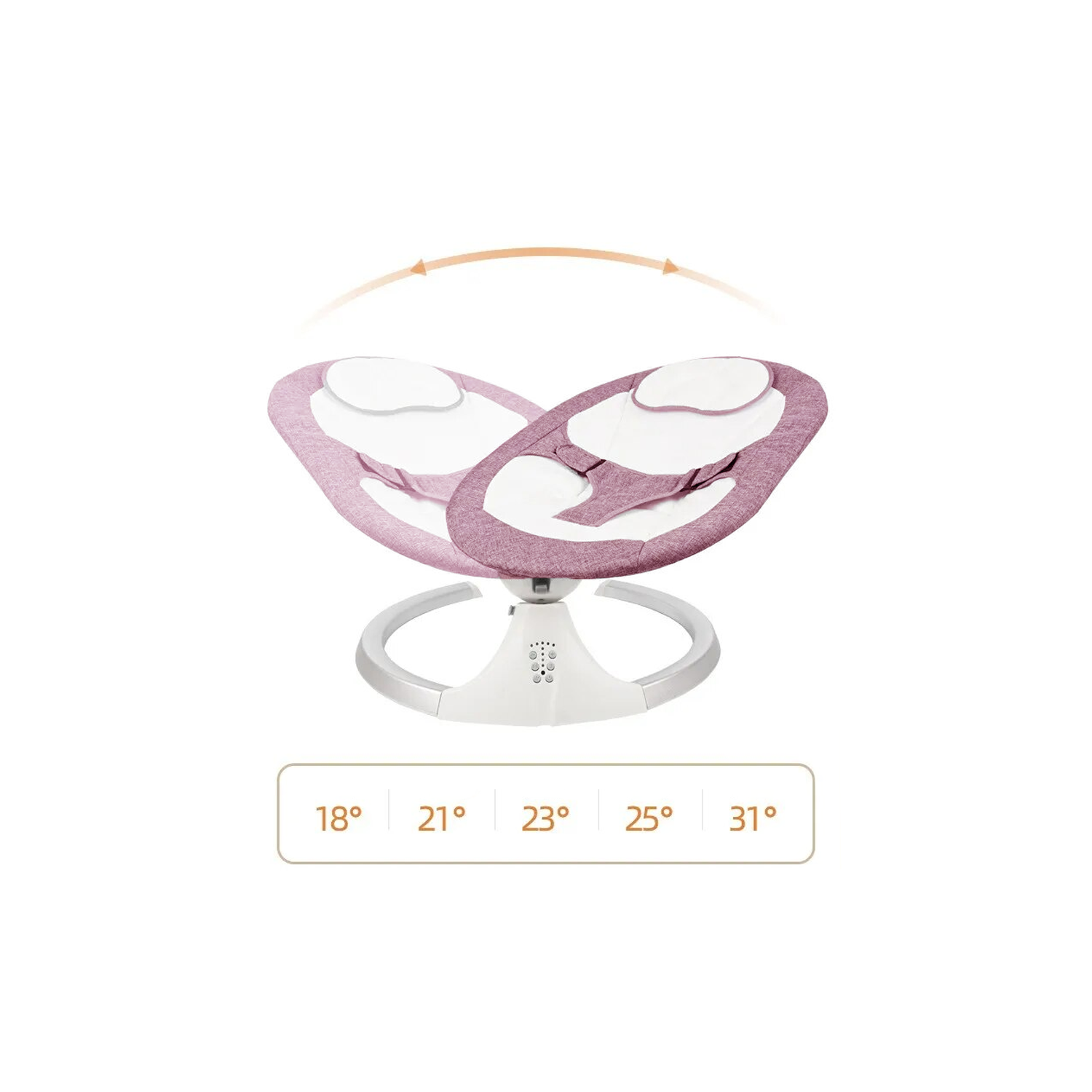 SILLA MUNDO ONLINE MECEDORA INTELIGENTE BEBÉS MULTIFUNCION ROSADO - 3