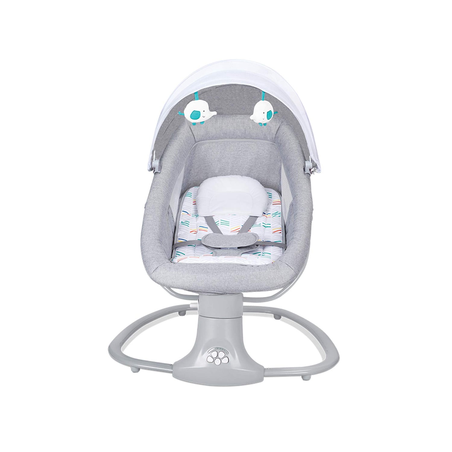 SILLA MUNDO ONLINE MECEDORA /COLUMPIO BEBÉ INTELIGENTE CON BLUETOOTH GRIS PARDO - 1