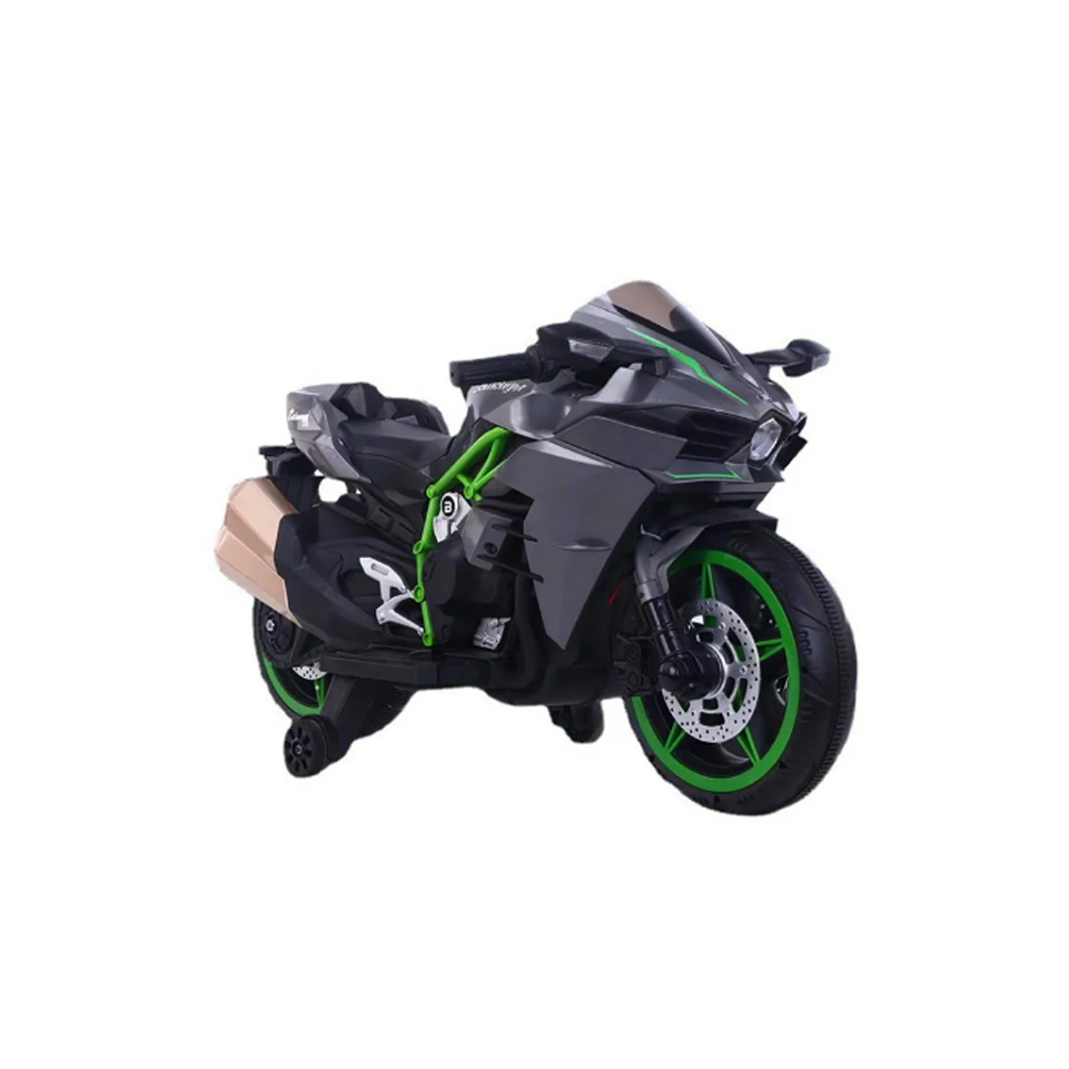 MOTO ELECTRICA NIÑOS ALTA GAMA LUCES LED Y SONIDOS NEGRA - 1