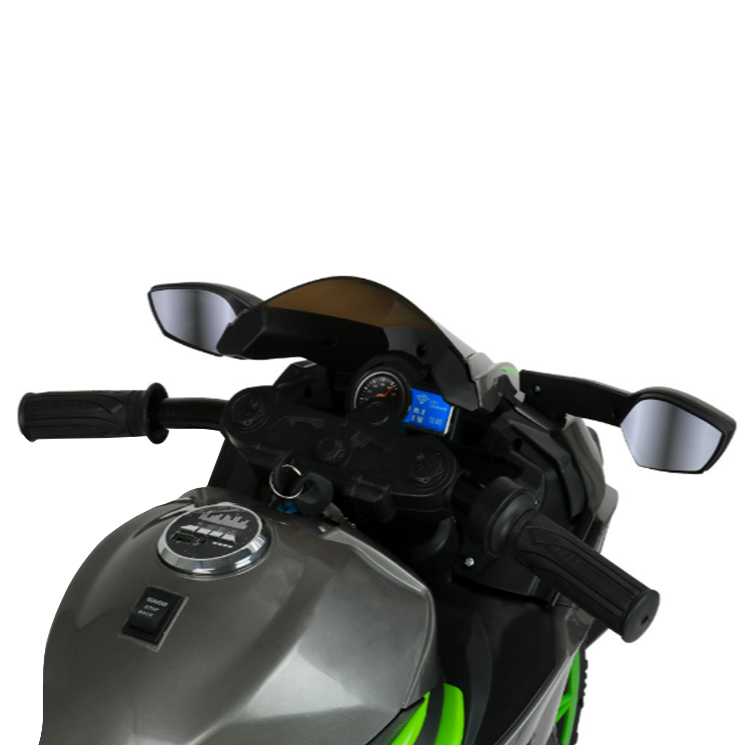 MOTO ELECTRICA NIÑOS ALTA GAMA LUCES LED Y SONIDOS NEGRA - 4