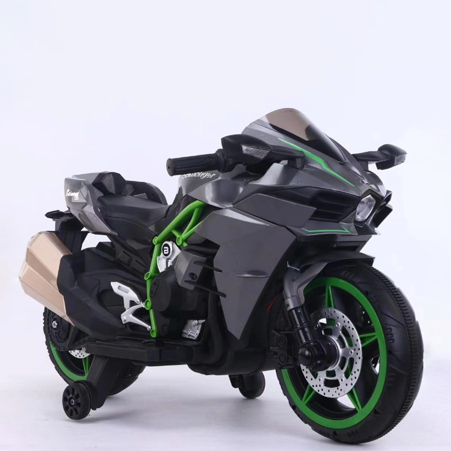 MOTO ELECTRICA NIÑOS ALTA GAMA LUCES LED Y SONIDOS NEGRA - 5