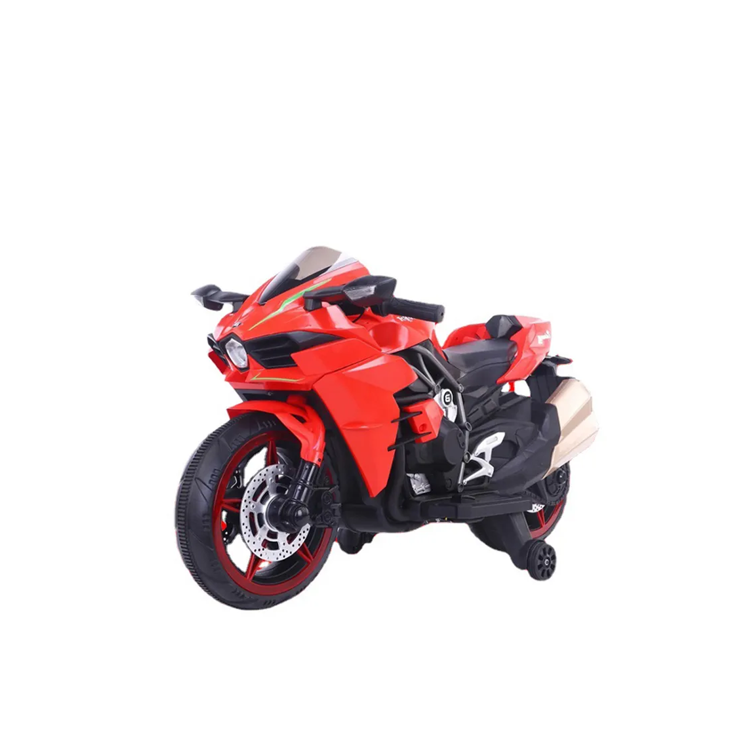 MOTO ELECTRICA NIÑOS ALTA GAMA LUCES LED Y SONIDOS ROJA - 1