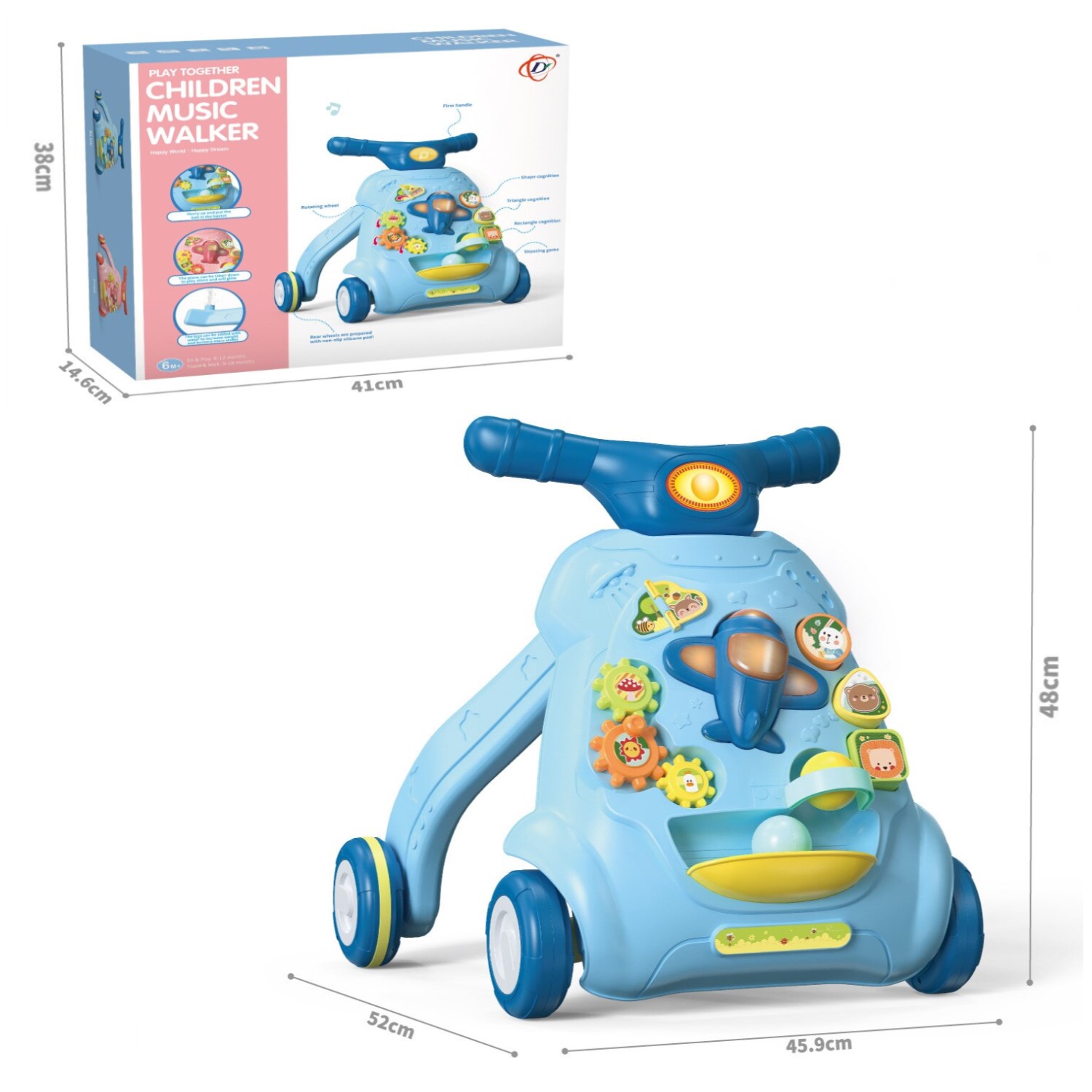 ANDADOR MUNDO ONLINE CAMINADOR DIDÁCTICO CORREPASILLOS CELESTE - 7