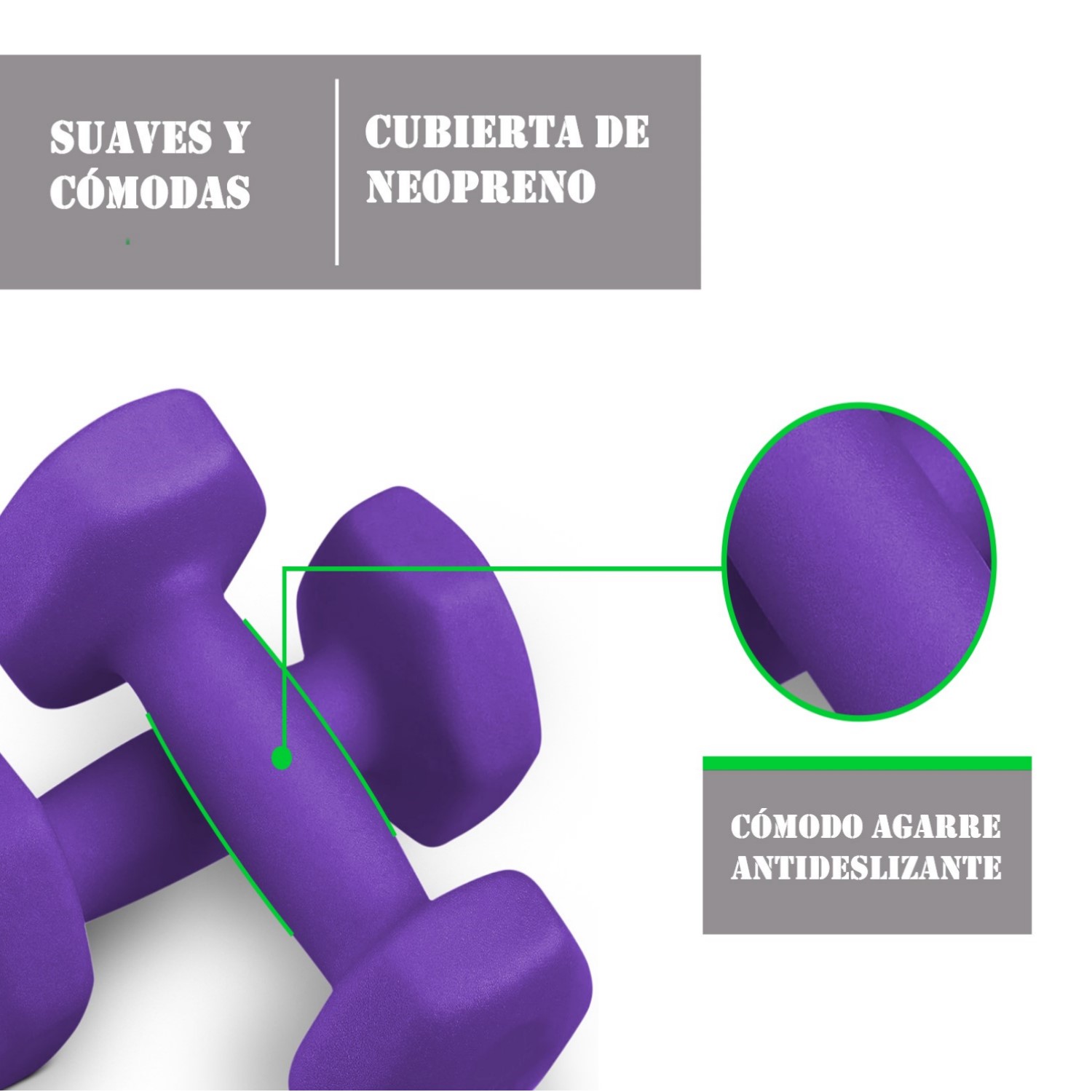 SET MANCUERNAS HEXAGONALES 6KG - 4