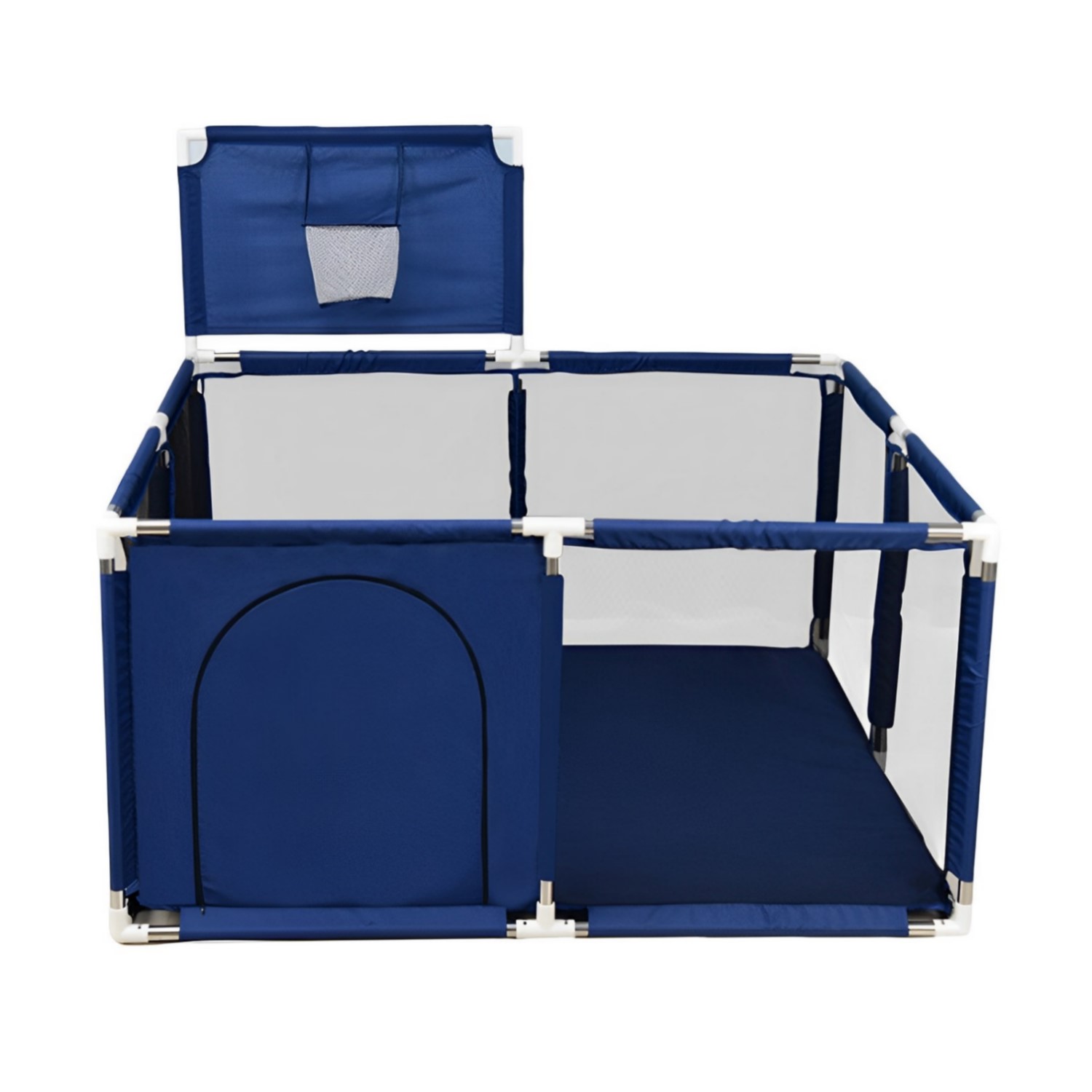 CORRAL SEGURIDAD MUNDO ONLINE LIFE-2218 AZUL BEBES CON ARO 126X126CM - 1