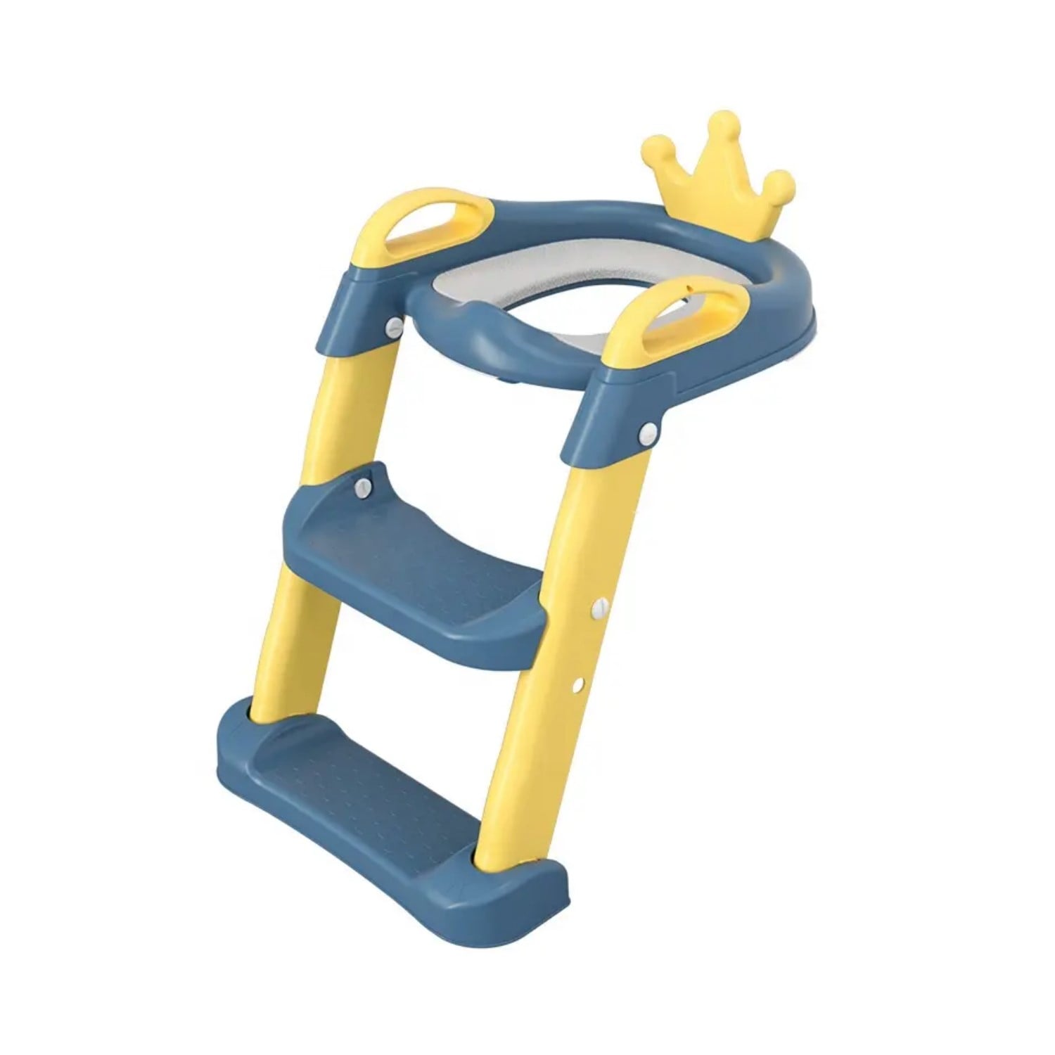 ESCALERA ASIENTO ADAPTADOR BAÑO PARA NIÑOS CORONITA AMARILLO - 1