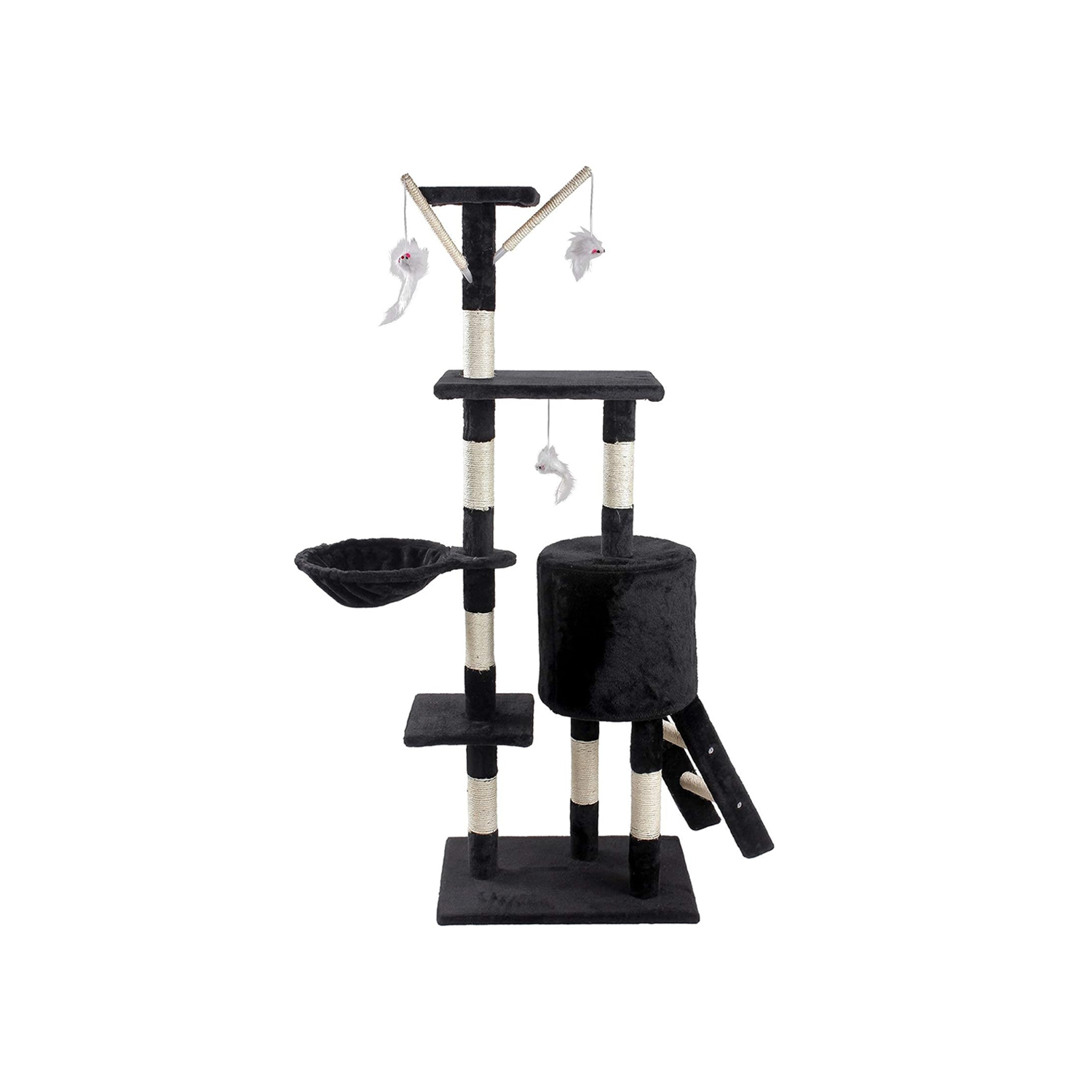 TORRE RASCADOR GATOS 138 CM TERCIOPELO MÁS JUGUETES - 2