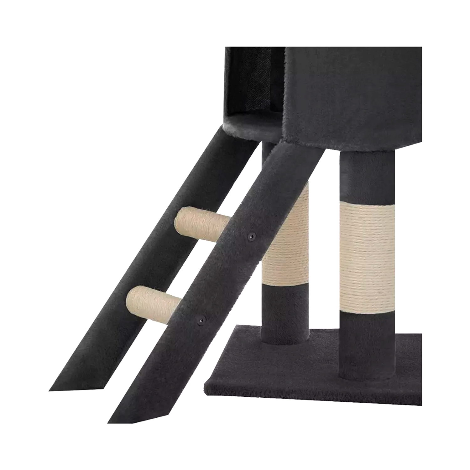 TORRE RASCADOR GATOS 138 CM TERCIOPELO MÁS JUGUETES - 3