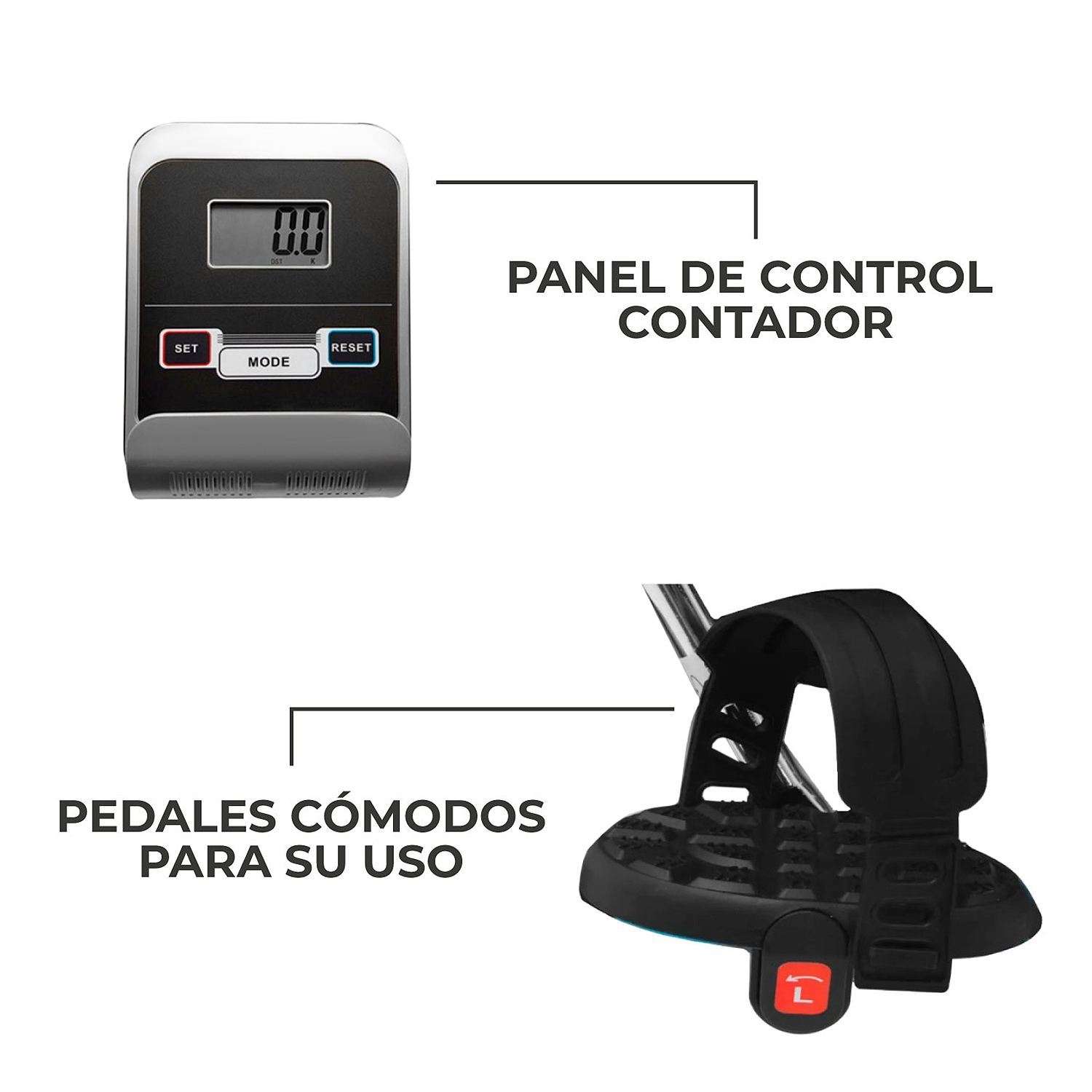 BICICLETA ELIPTICA MUNDO ONLINE DS6300 RECOSTADA PROFESIONAL CON ASIENTO - 4
