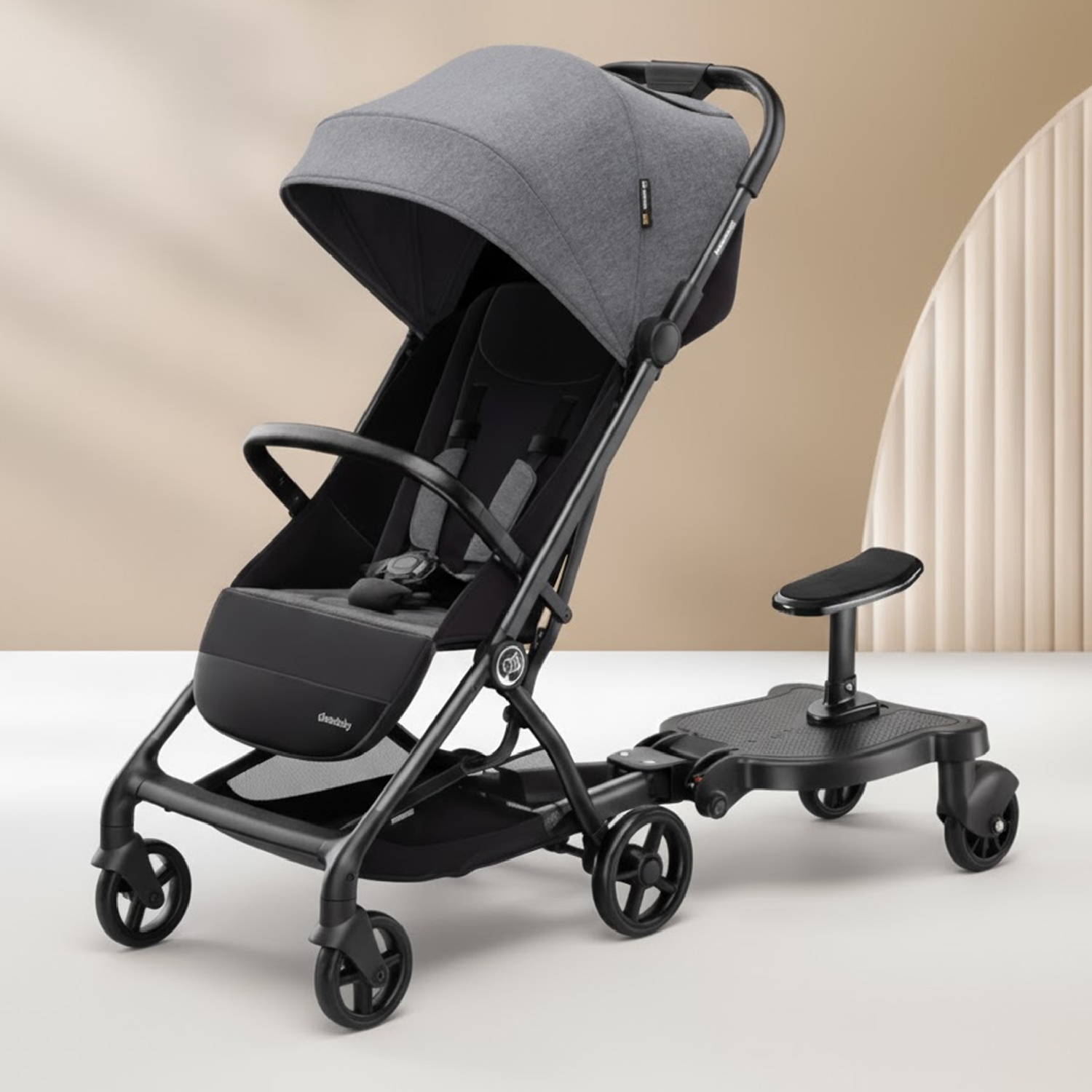 PATINETA MUNDO ONLINE NEGRO PARA COCHE HERMANO MAYOR CON ASIENTO - 2