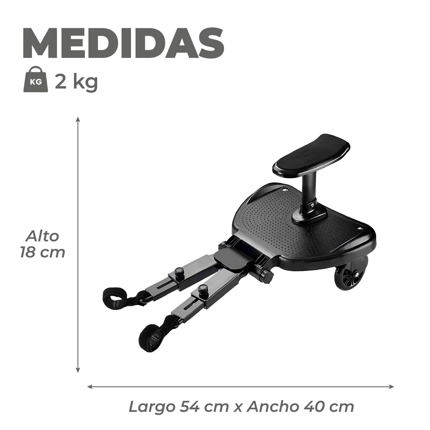 PATINETA MUNDO ONLINE NEGRO PARA COCHE HERMANO MAYOR CON ASIENTO - 3