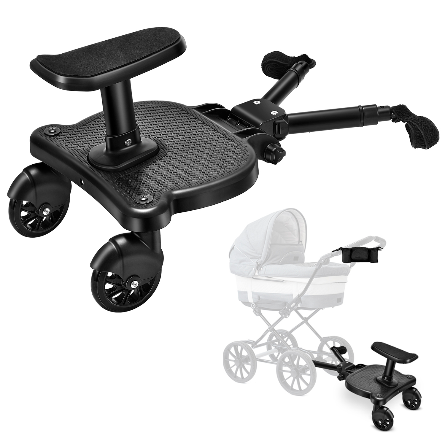 PATINETA MUNDO ONLINE NEGRO PARA COCHE HERMANO MAYOR CON ASIENTO - 7