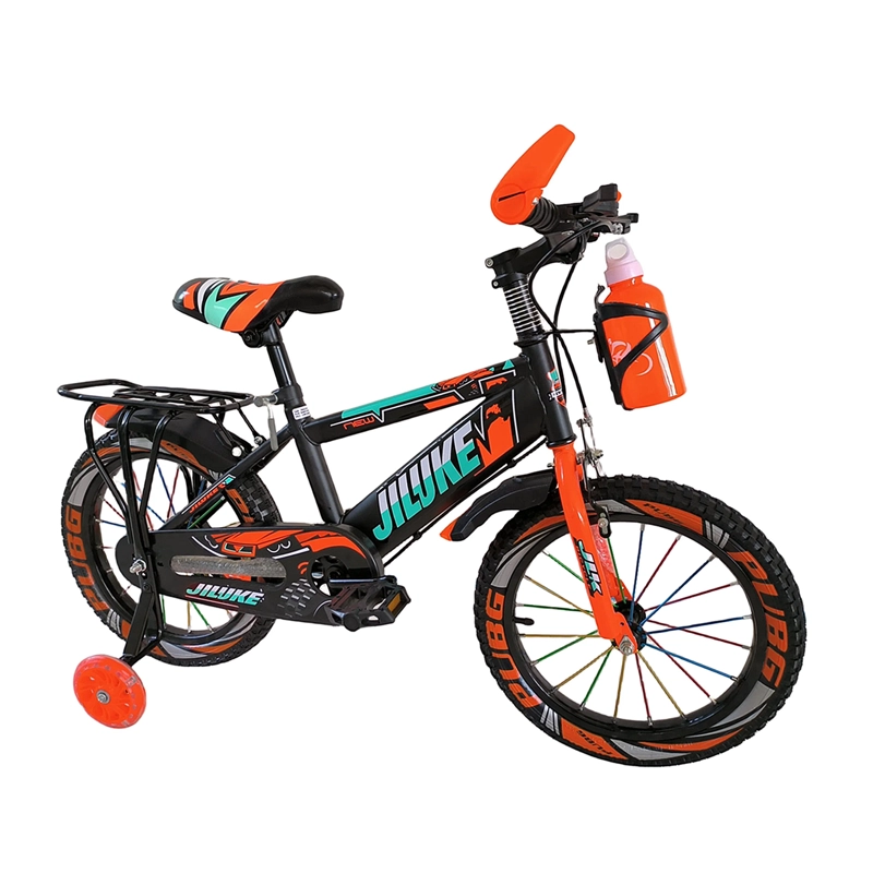 BICICLETA MOUNTAIN BIKE LUCES LED Y COLORES ARO 12 NARANJA - 1