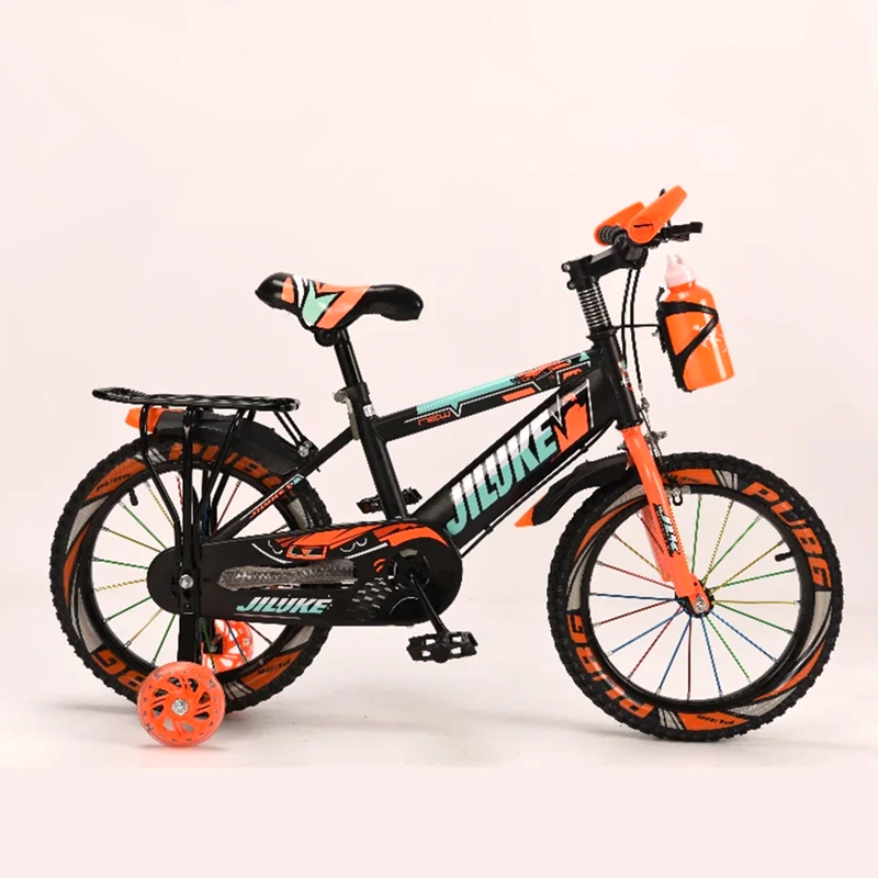 BICICLETA MOUNTAIN BIKE LUCES LED Y COLORES ARO 12 NARANJA - 3