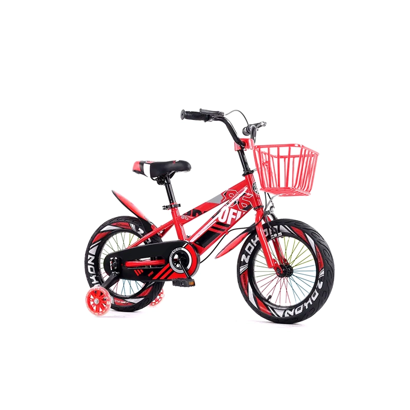 BICICLETA MOUNTAIN BIKE LUCES LED Y COLORES ARO 12 ROJO - 2