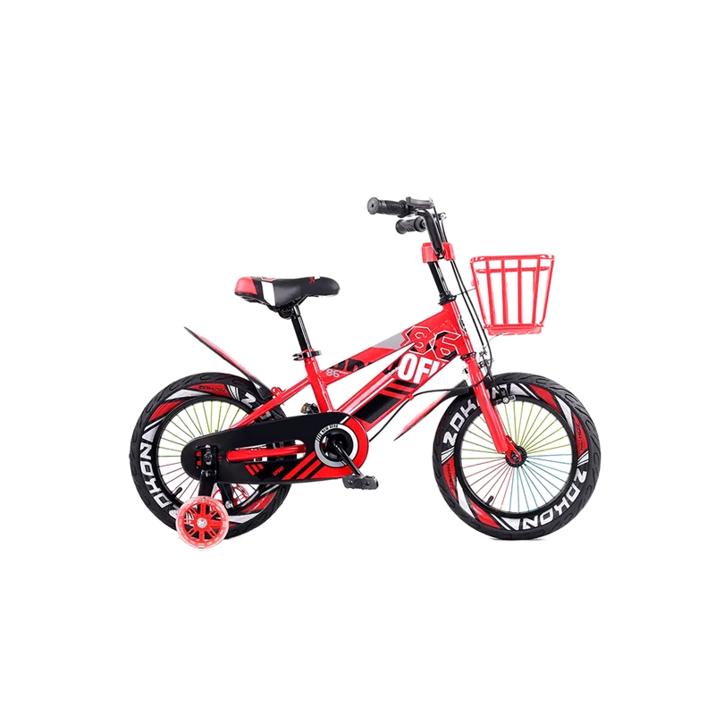 BICICLETA MOUNTAIN BIKE LUCES LED Y COLORES ARO 12 ROJO - 3