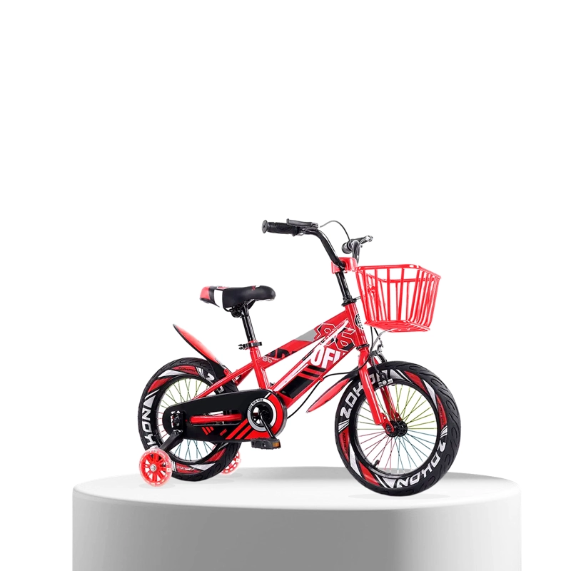 BICICLETA MOUNTAIN BIKE LUCES LED Y COLORES ARO 12 ROJO - 4