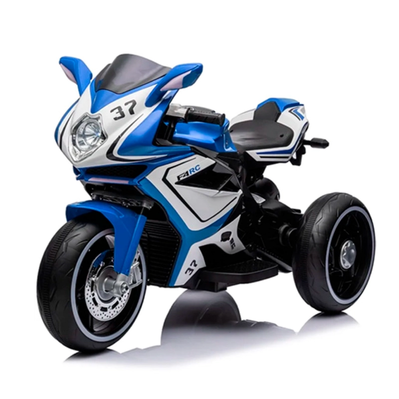 MOTO ELECTRICA INFANTIL CON MUSICA Y LUZ AZUL - 1