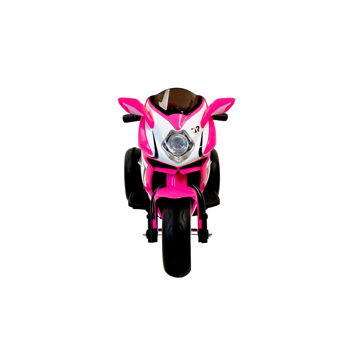 MOTO ELECTRICA INFANTIL CON MUSICA Y LUZ ROSADO - 3