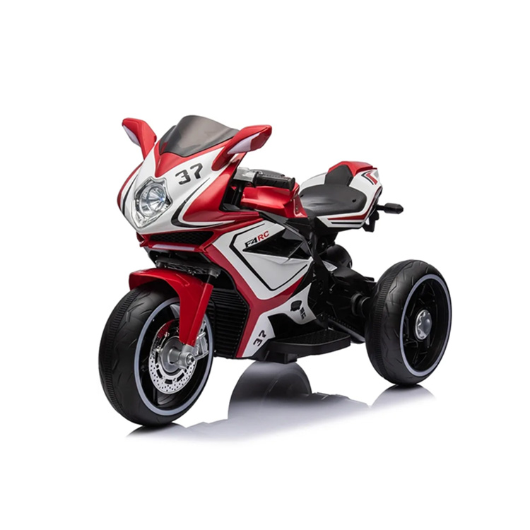 MOTO ELECTRICA INFANTIL CON MUSICA Y LUZ ROJO - 1