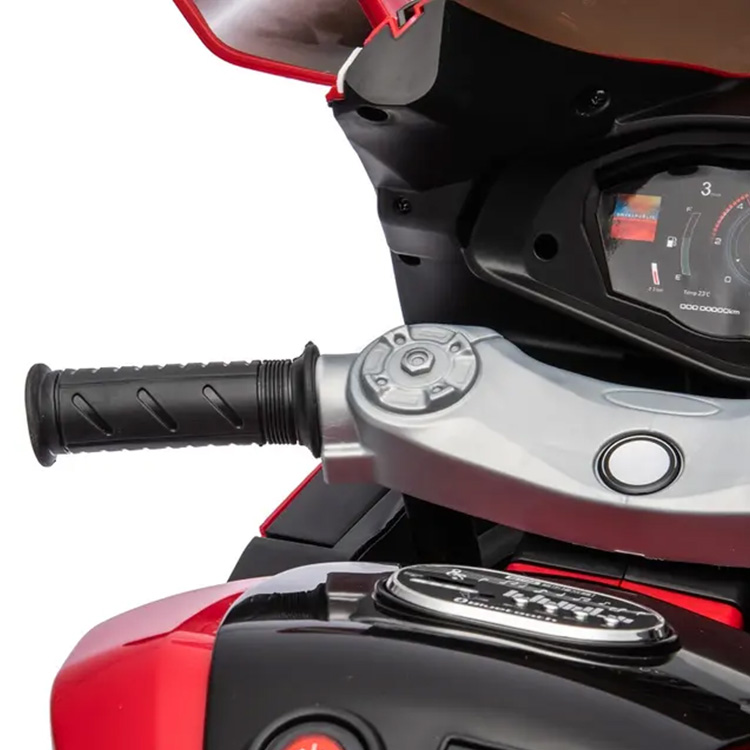 MOTO ELECTRICA INFANTIL CON MUSICA Y LUZ ROJO - 5