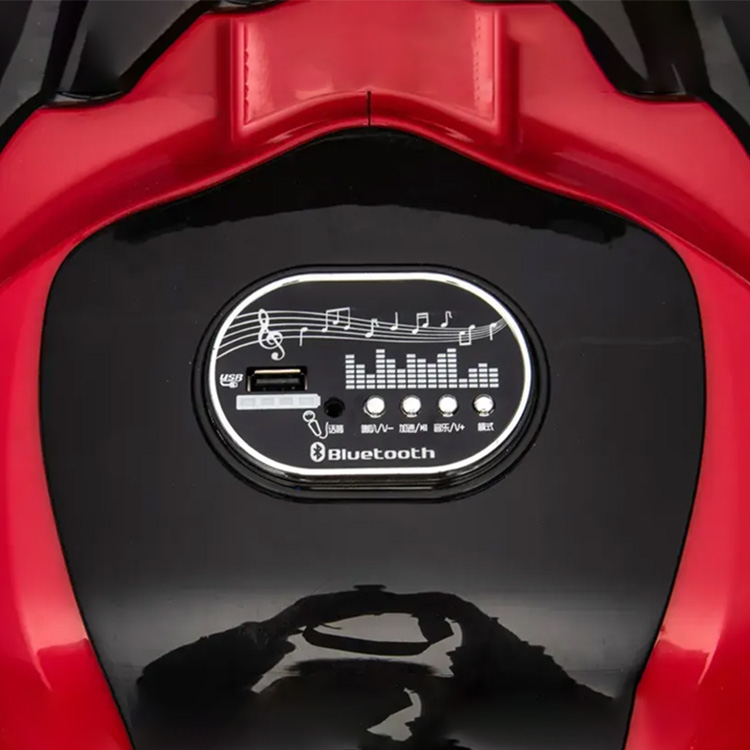 MOTO ELECTRICA INFANTIL CON MUSICA Y LUZ ROJO - 6