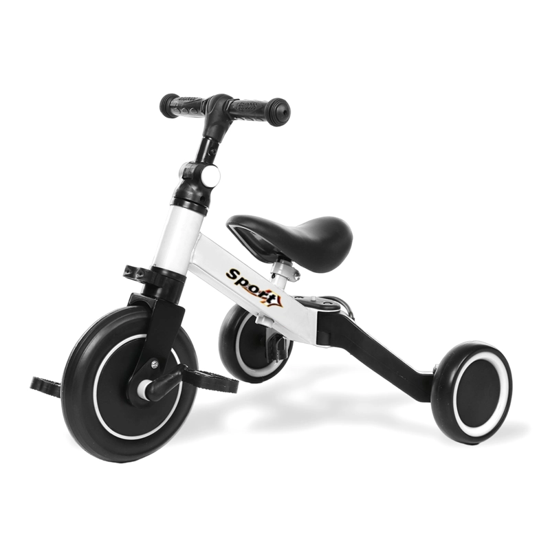 TRICICLO BICICLETA CORREPASILLOS MULTIPOSICIONES 3 EN 1 BLANCO - 1