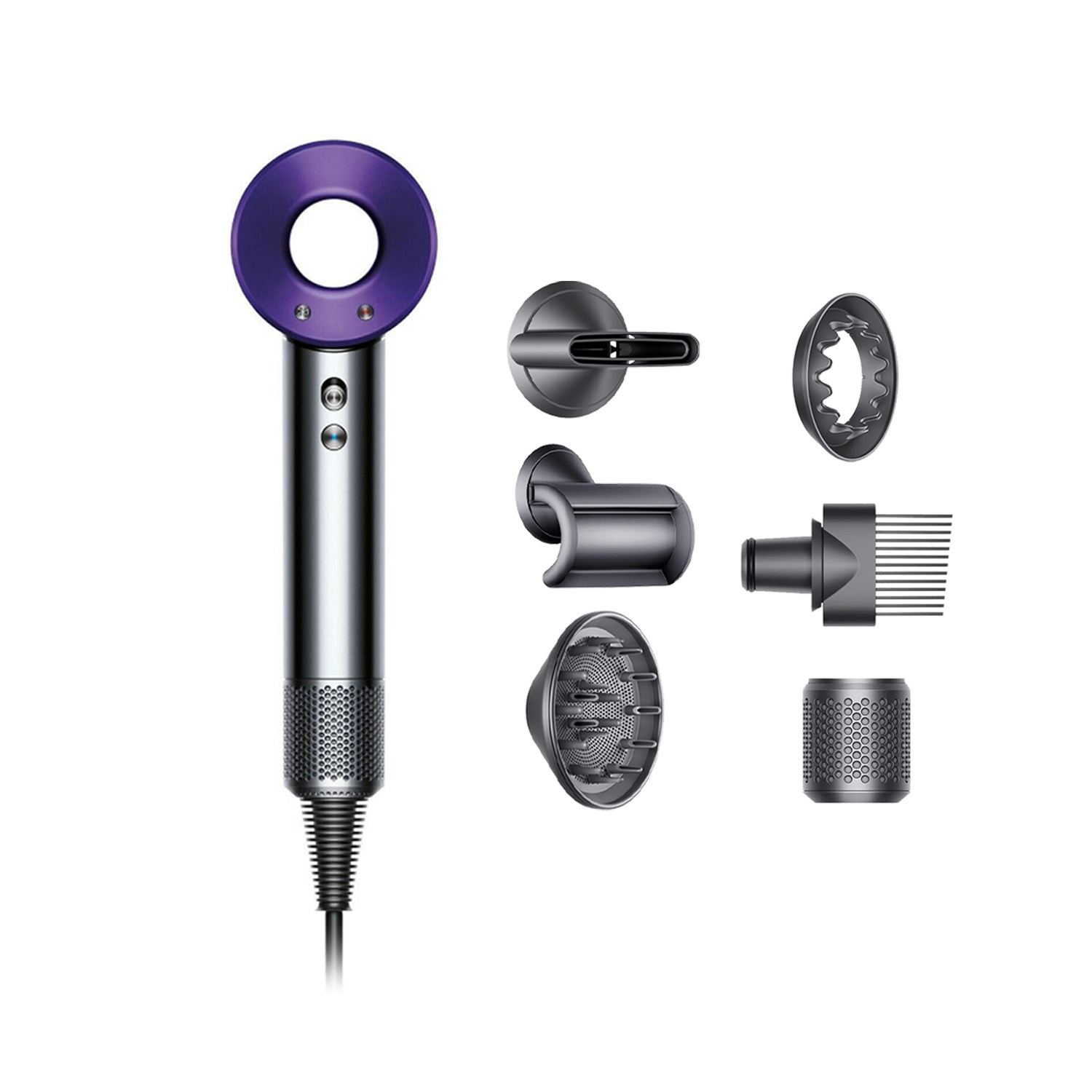 SECADOR DE CABELLO MUNDO ONLINE TIPO DYSON SUPERSONIC DIFUSOR MORADO - 5