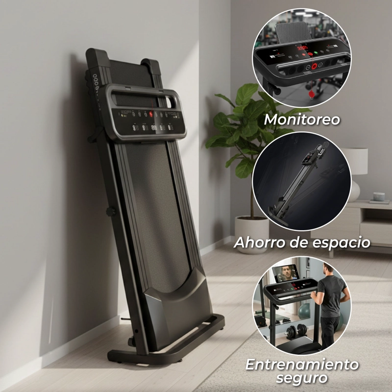 TROTADORA ELECTRICA SPORTIME LIFE-1222 K500 PLEGABLE SUPER COMPACTA NEGRA NEGRO - 4