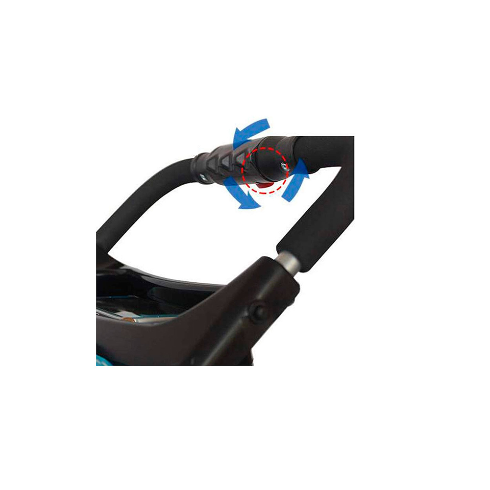 COCHE PASEO MASCOTA PLEGABLE PORTATIL 4 RUEDAS NEGRO - 2