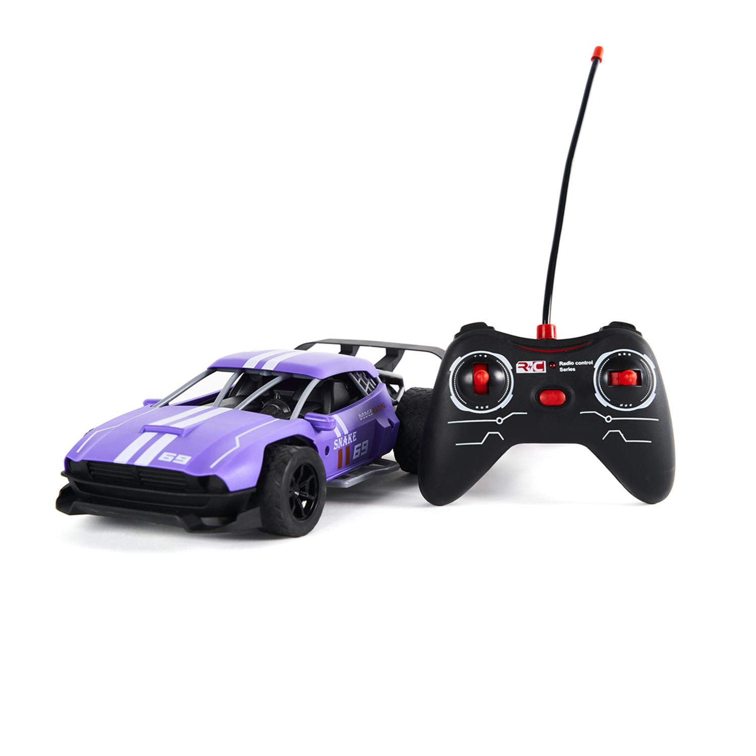 AUTO DEPORTIVO A CONTROL REMOTO MORADO - 4