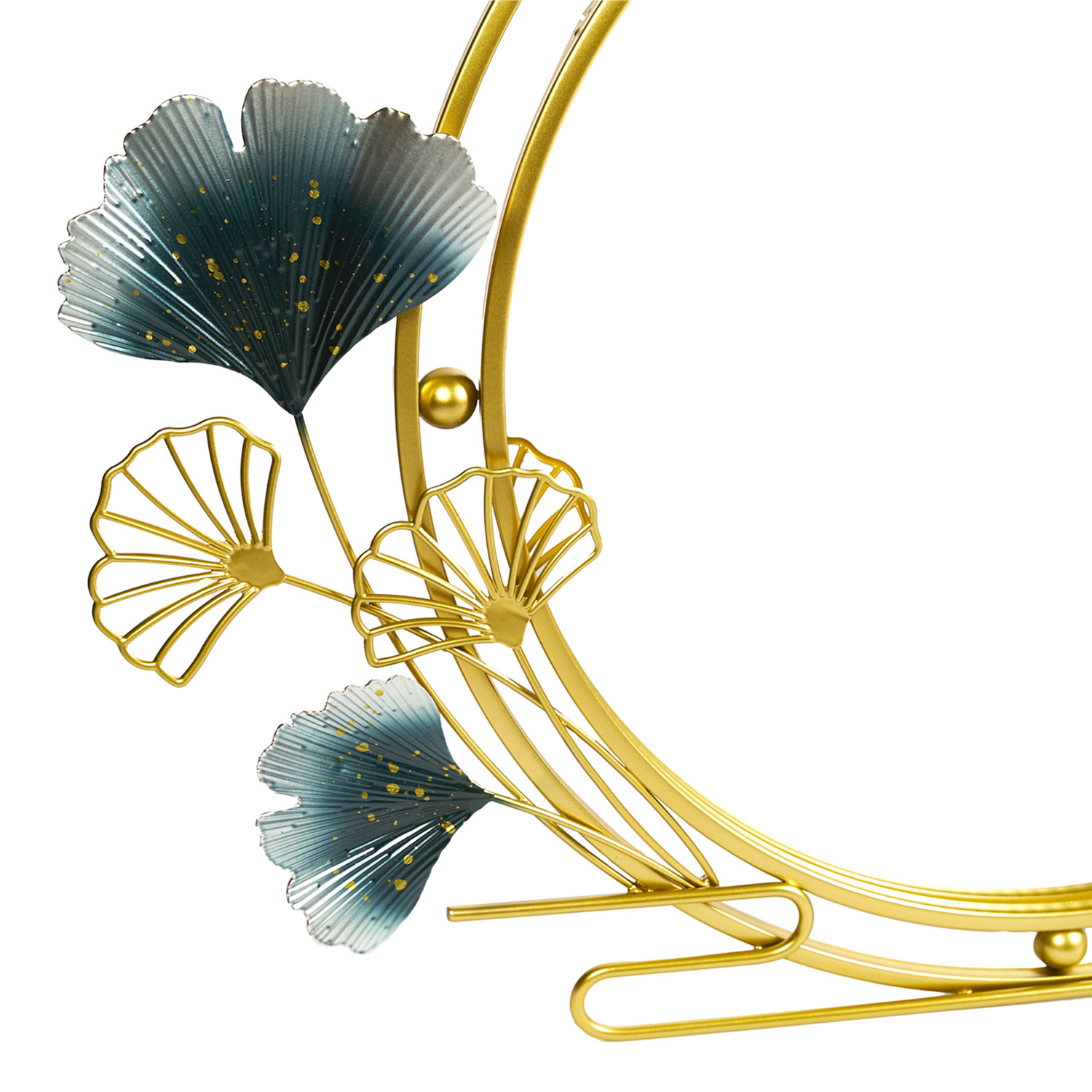 ESPEJO MUNDO ONLINE LIFE-4217 REDONDO DECO MURAL FLORAL 70 CM DORADO - 3