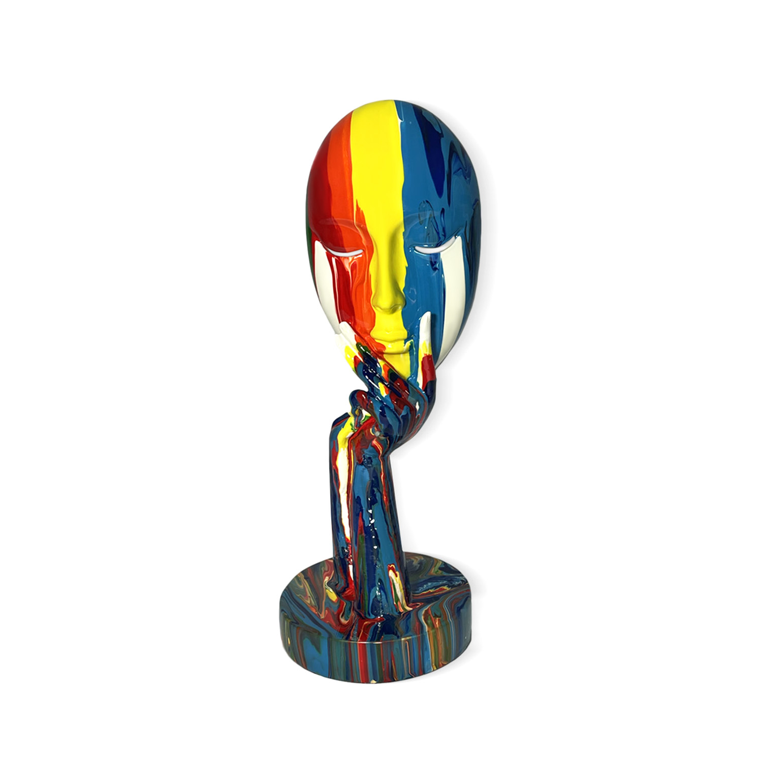 ADORNO ESCULTURA DECO FIGURA ABSTRACTA ESTATUA ROSTRO