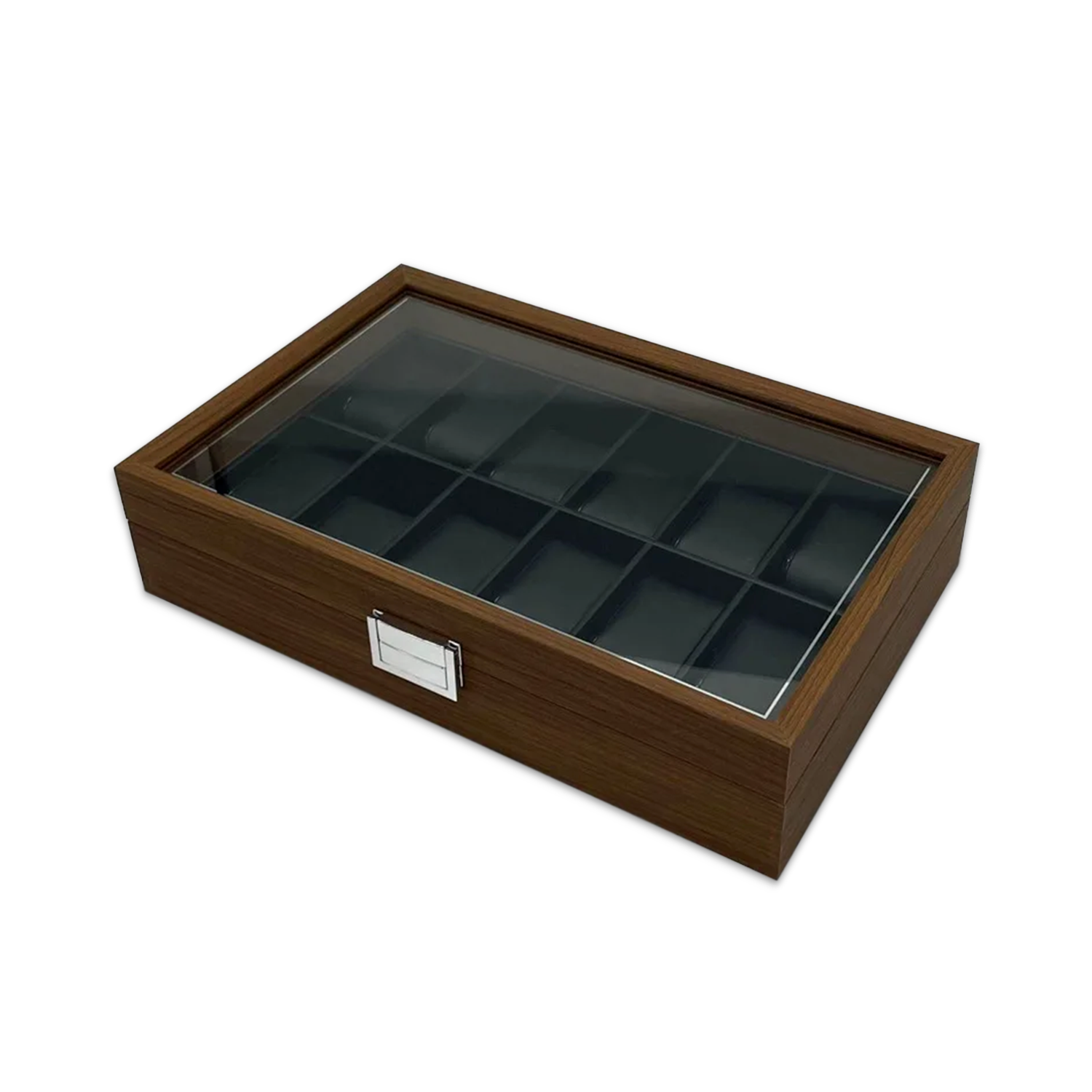 CAJA ESTUCHE ORGANIZADORA 12 RELOJES MADERA DE LUJO - 4