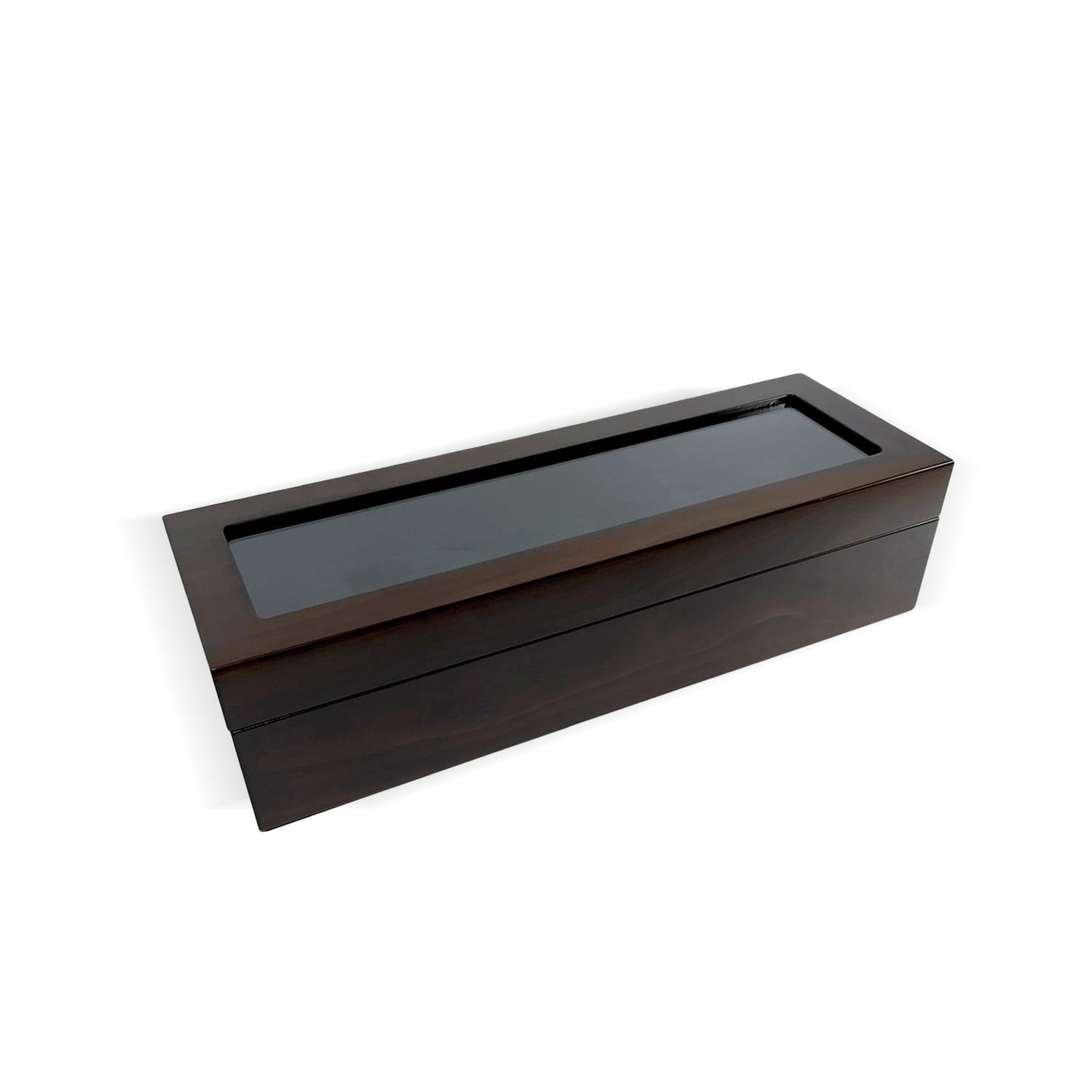 CAJA ESTUCHE ORGANIZADOR 5 RELOJES MADERA DE LUJO - 2