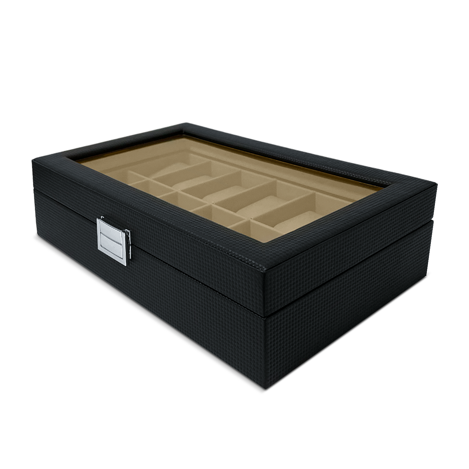 CAJA ORGANIZADORA 12 RELOJES DE LUJO ECOCUERO - 1