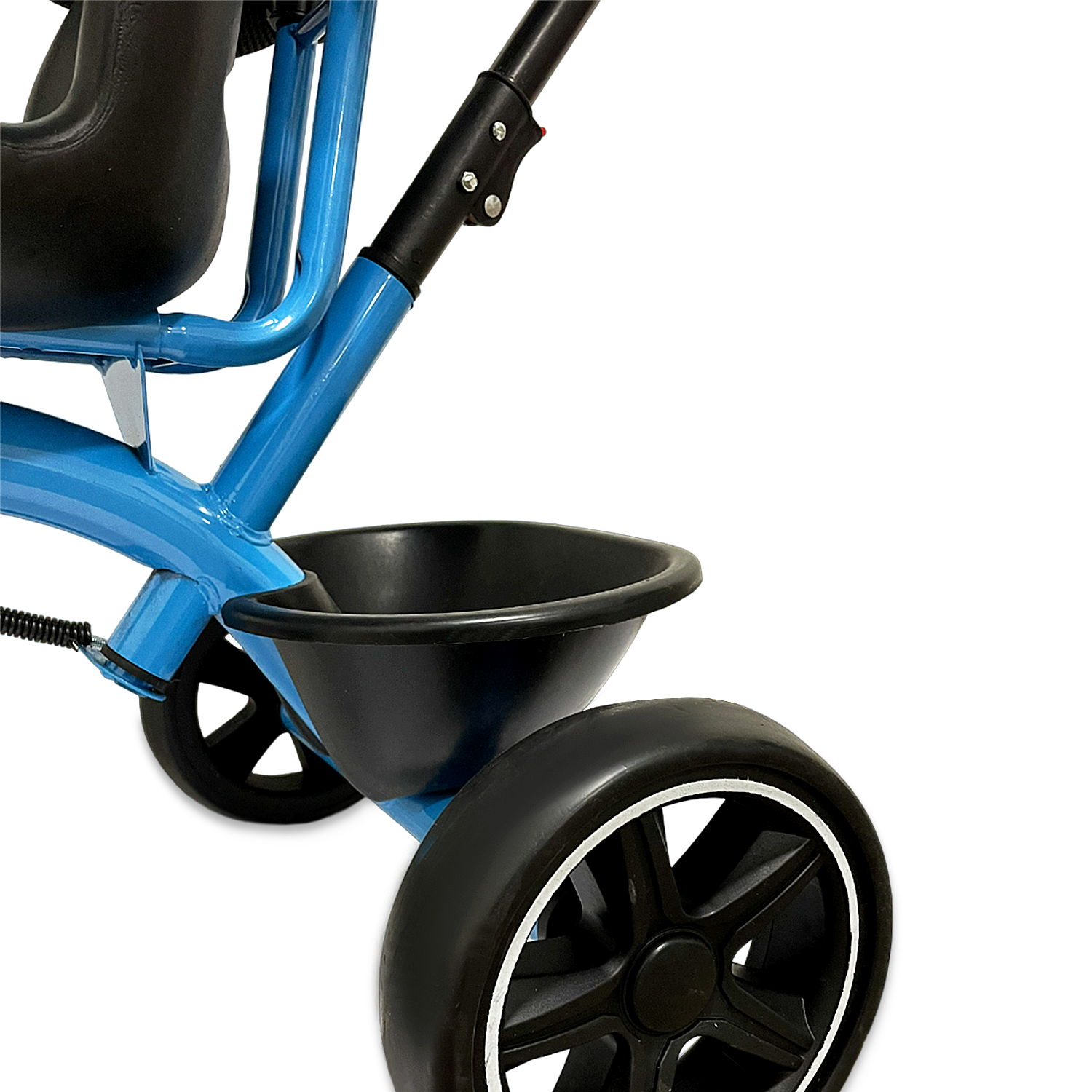 TRICICLO COCHE INFANTIL CON TOLDO 3 EN 1 CON MANGO DIRECCIONAL - 4