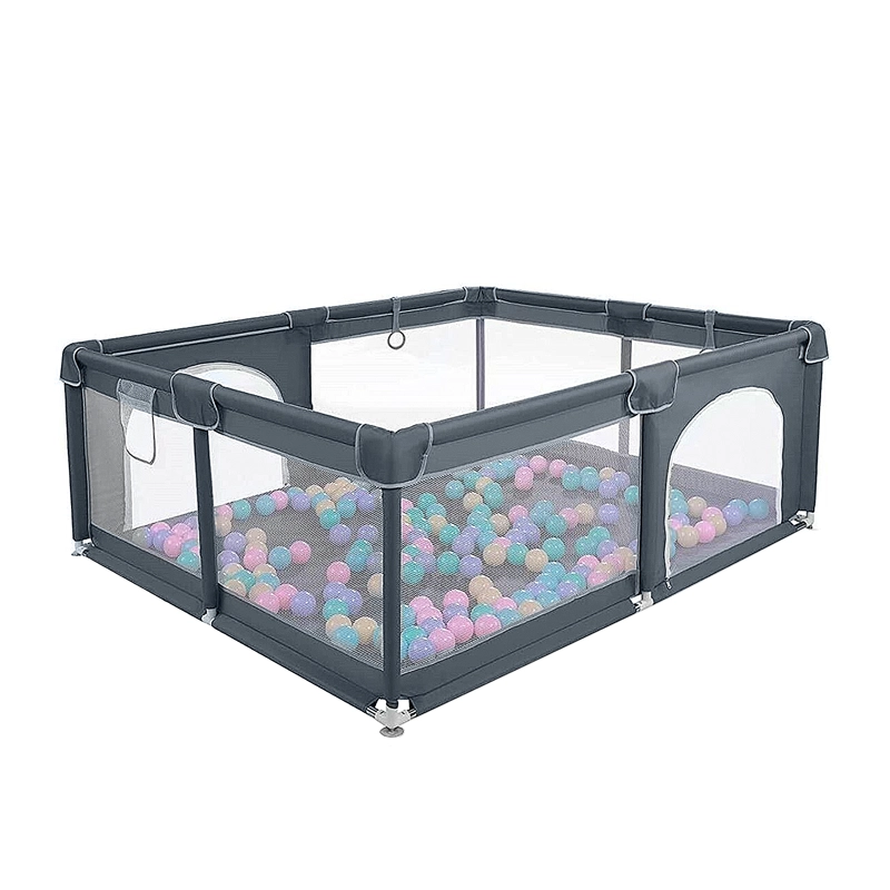 CORRAL SEGURIDAD MUNDO ONLINE LIFE-2282 GRIS BEBE 180 CM RECTANGULAR - 5