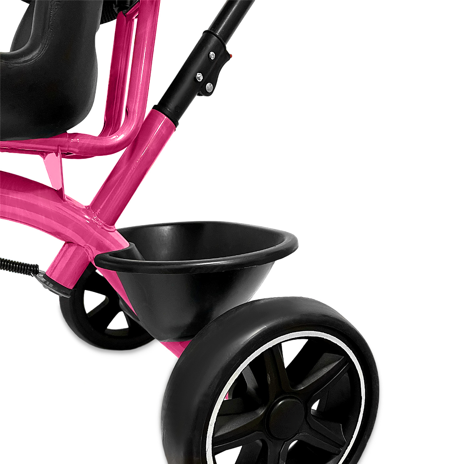 Triciclo Coche Infantil 5 En 1 Con Toldo , Mango Direccional - 3