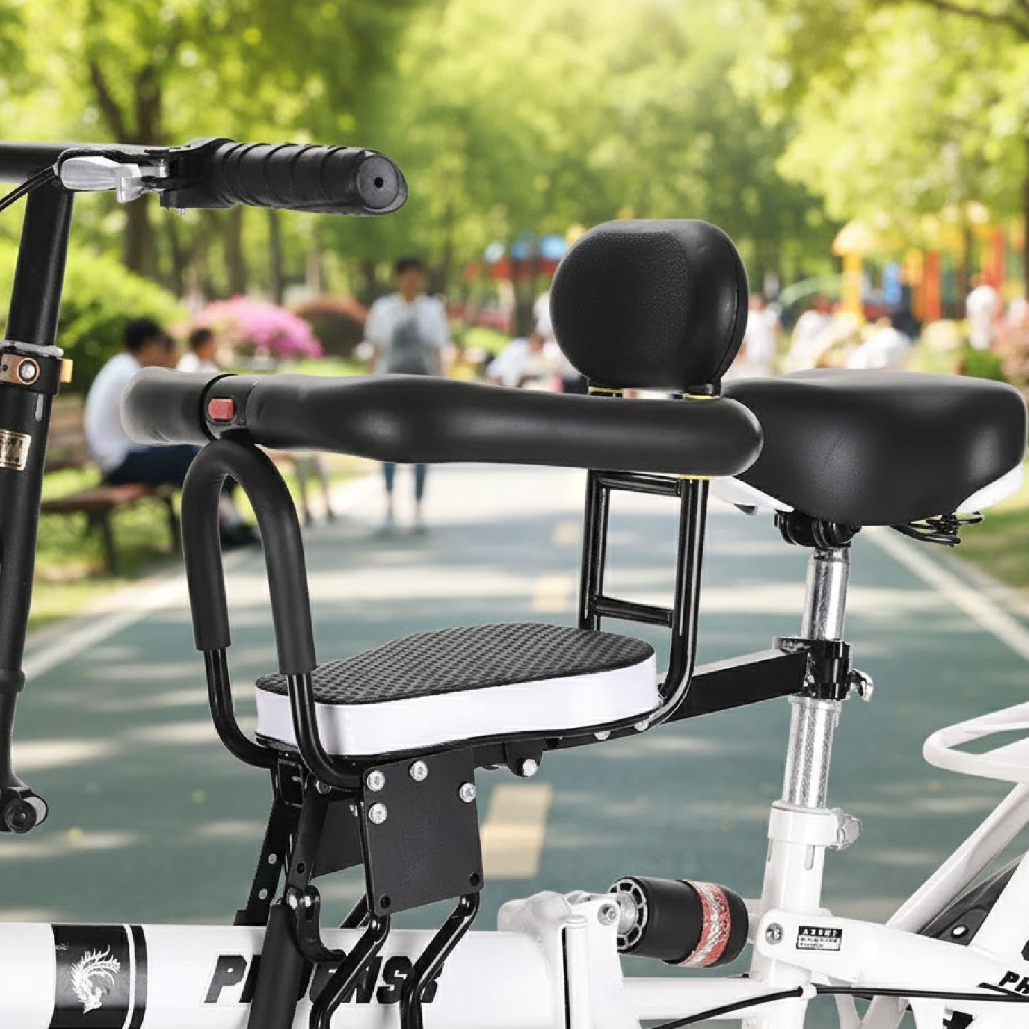 ASIENTO DE NIÑO MUNDO ONLINE ACERO PARA BICICLETA AJUSTABLE CON MANGO - 2