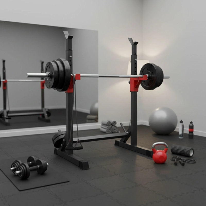 ATRIL MUNDO ONLINE LIFE-1228 RACK SQUAT SENTADILLAS AJUSTABLE PARA BARRA - 2