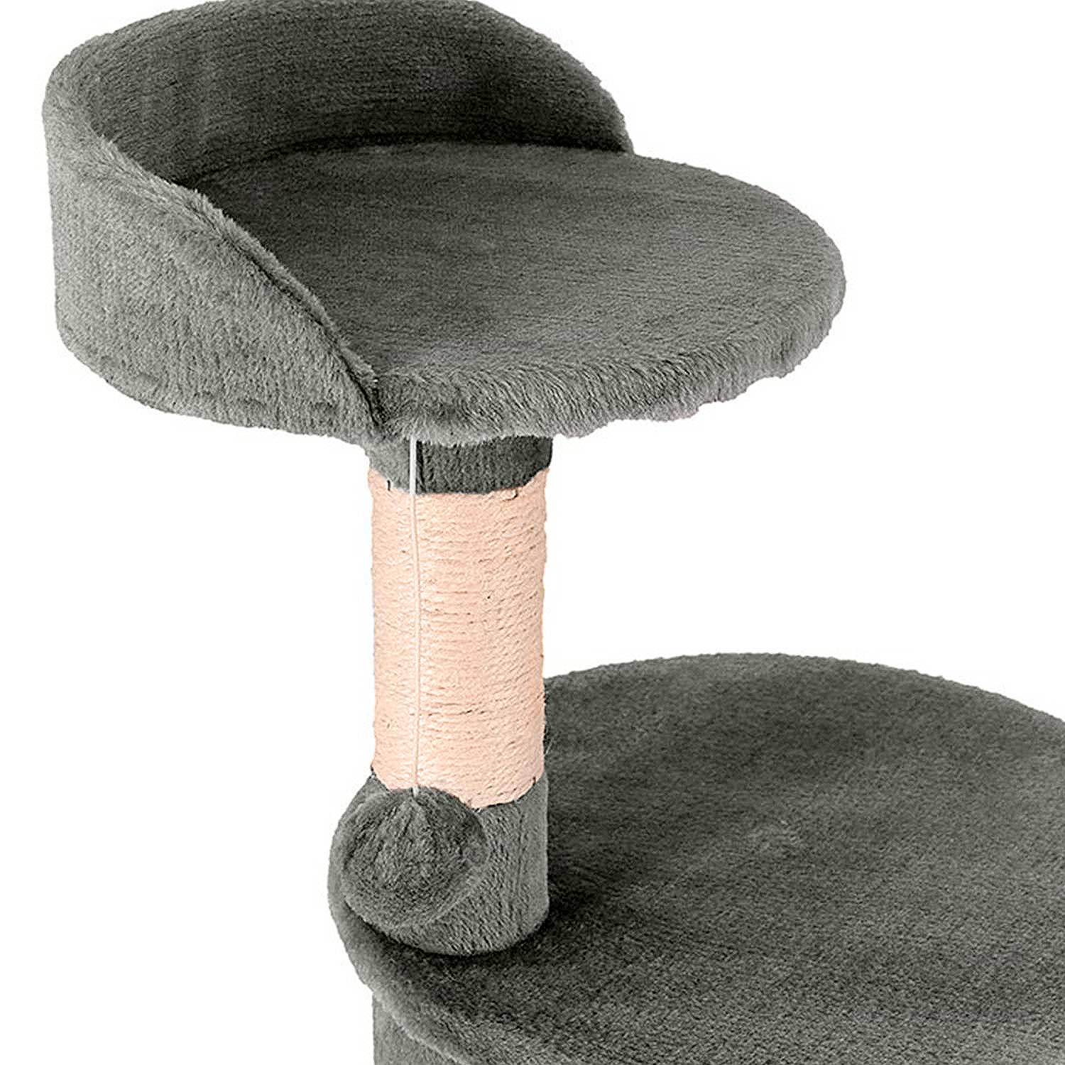 RASCADOR PARA GATO TIPO TORRE GRANDE 3 NIVELES 112 CMS. + CUERDA - 4