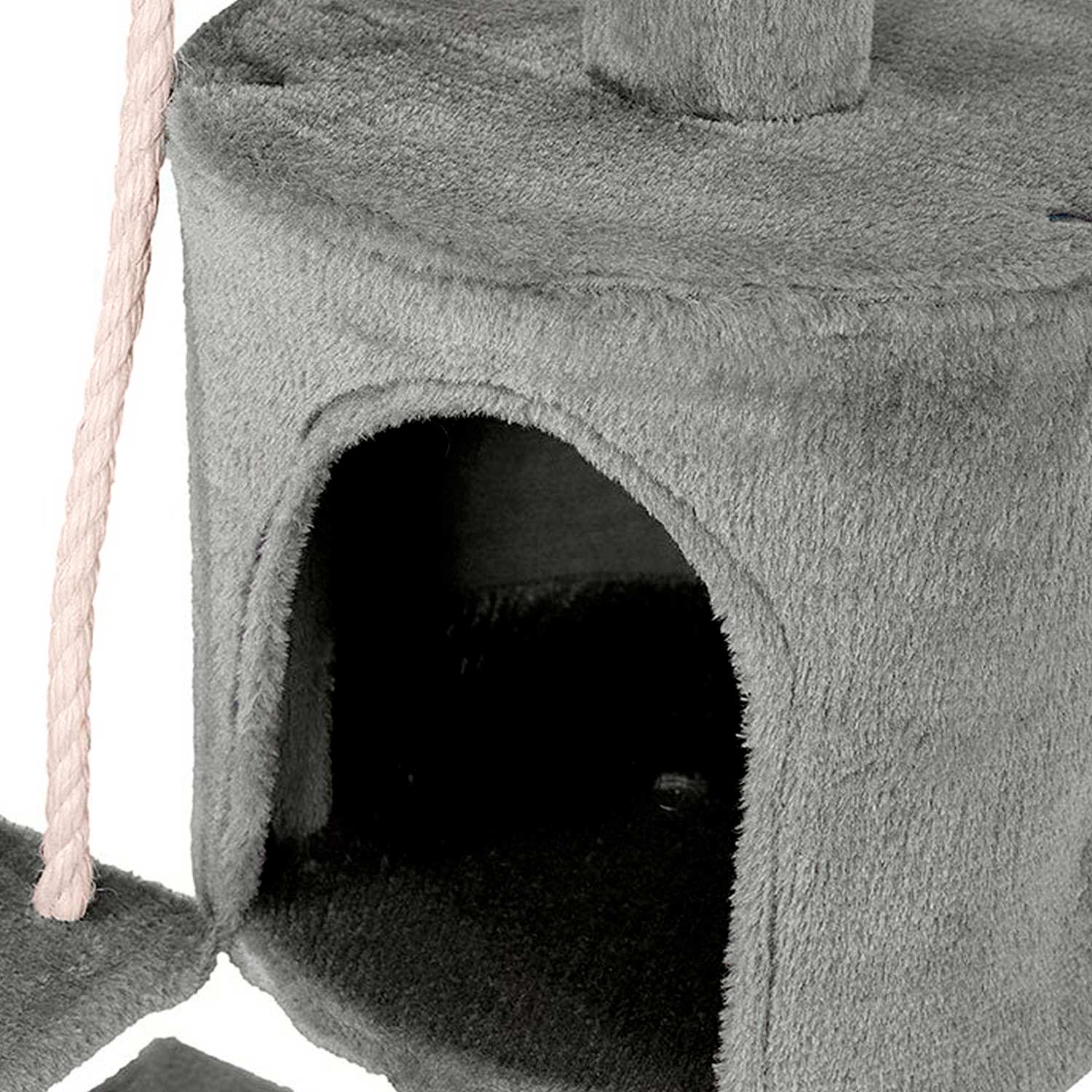 RASCADOR PARA GATO TIPO TORRE GRANDE 3 NIVELES 112 CMS. + CUERDA - 5