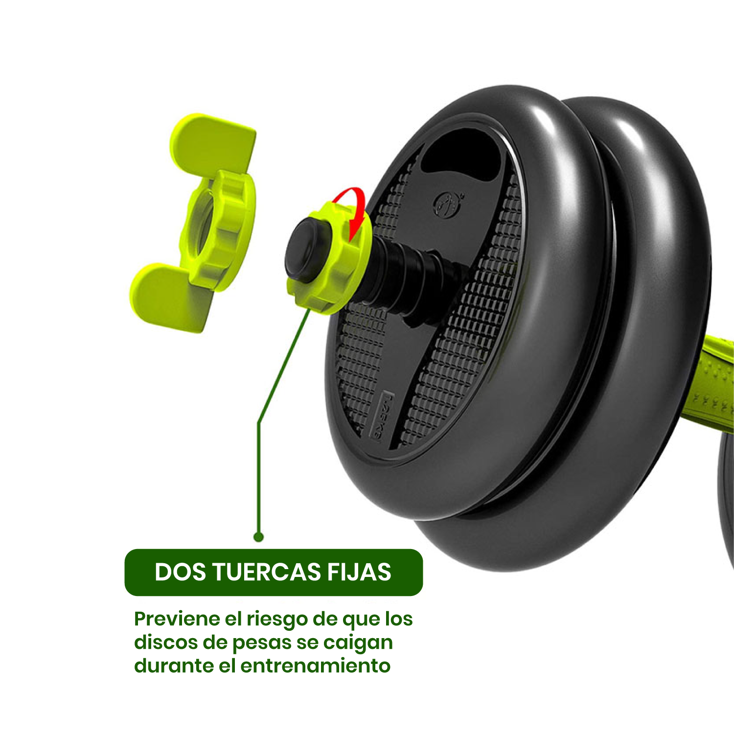 SET MANCUERNAS SPORTIME ACERO 40 KG ARMABLES MULTIFUNCIÓN - 5