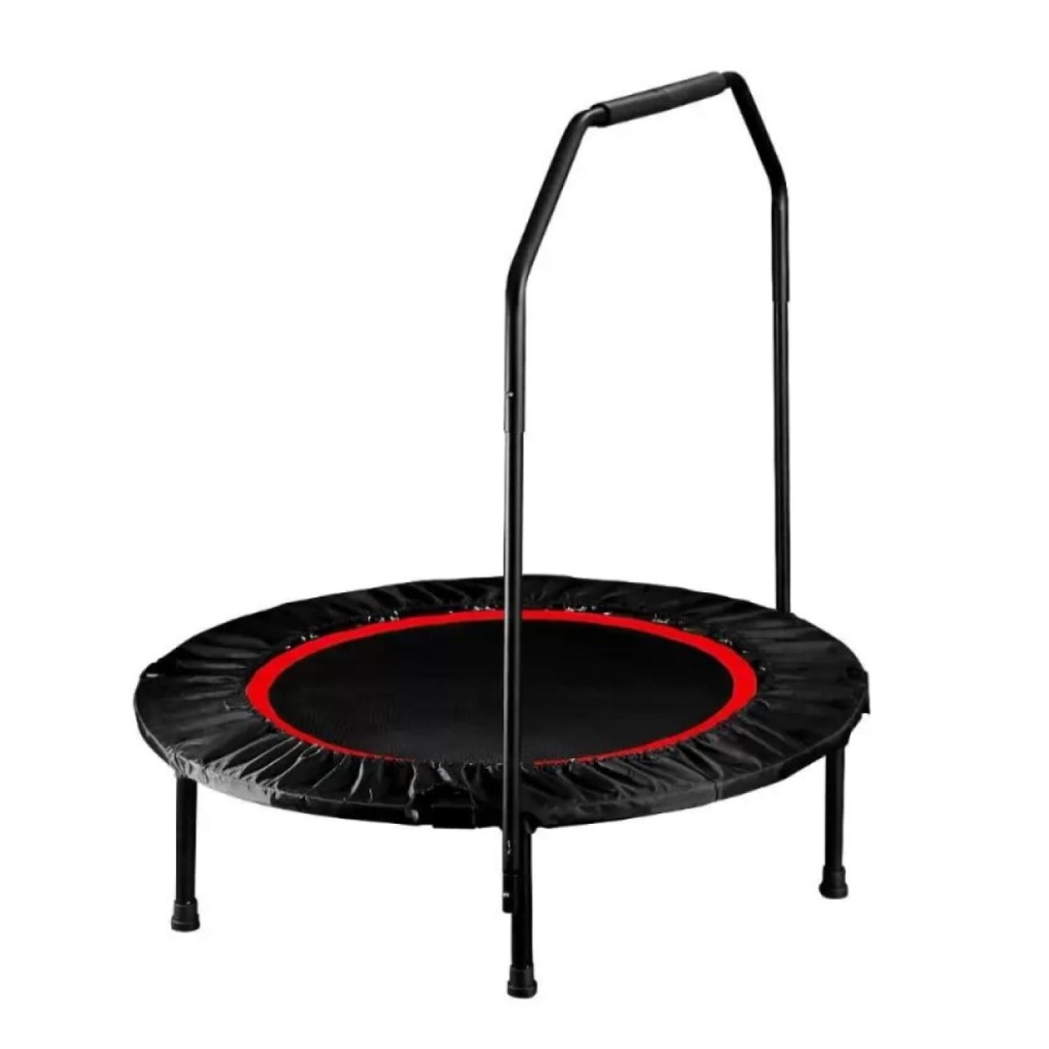 TRAMPOLÍN SPORTIME FITNESS REDONDO CON MANGO Y COBERTOR 100 CM ROJO - 1