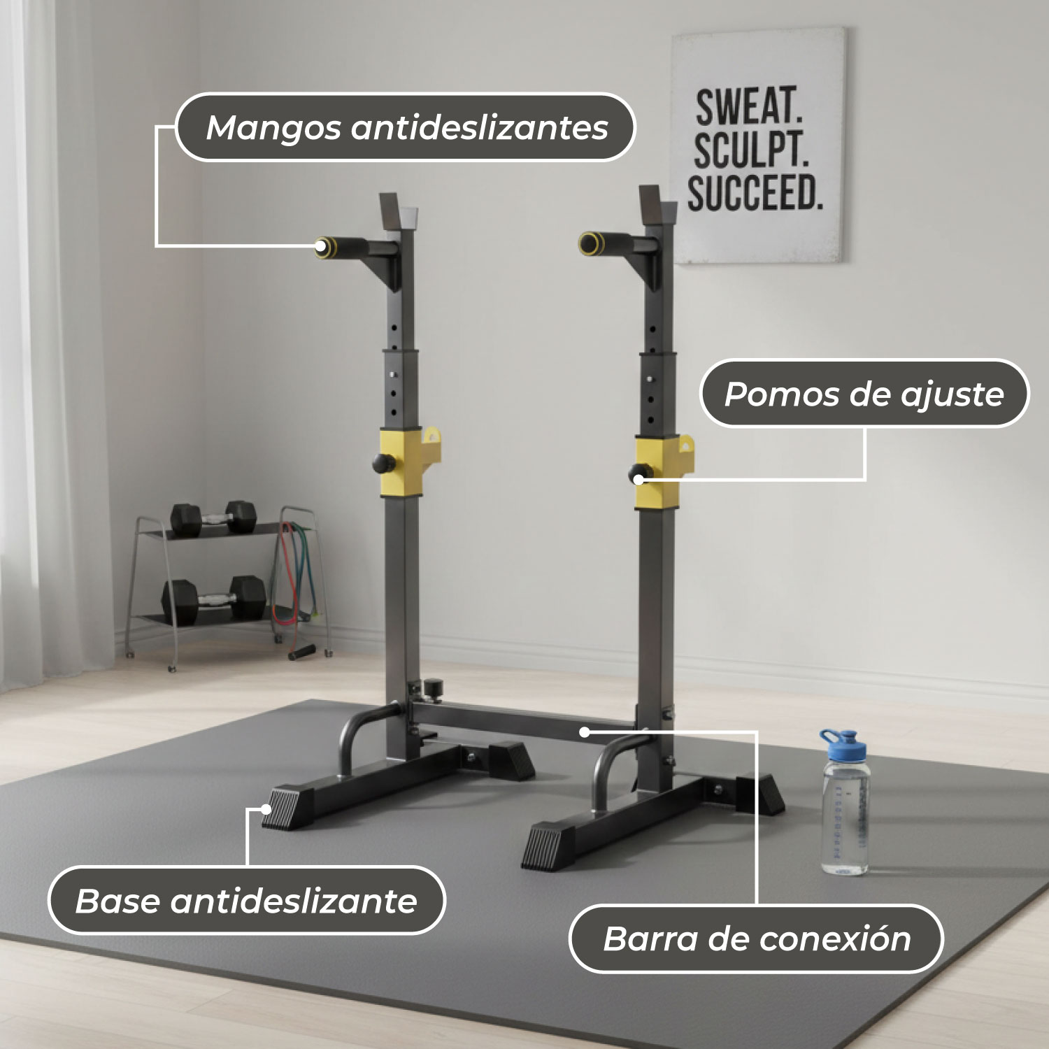 ATRIL SPORTIME ELITE-1060 EXTENDIBLE PARA SENTADILLAS FONDO Y PRESS BANCA - 6